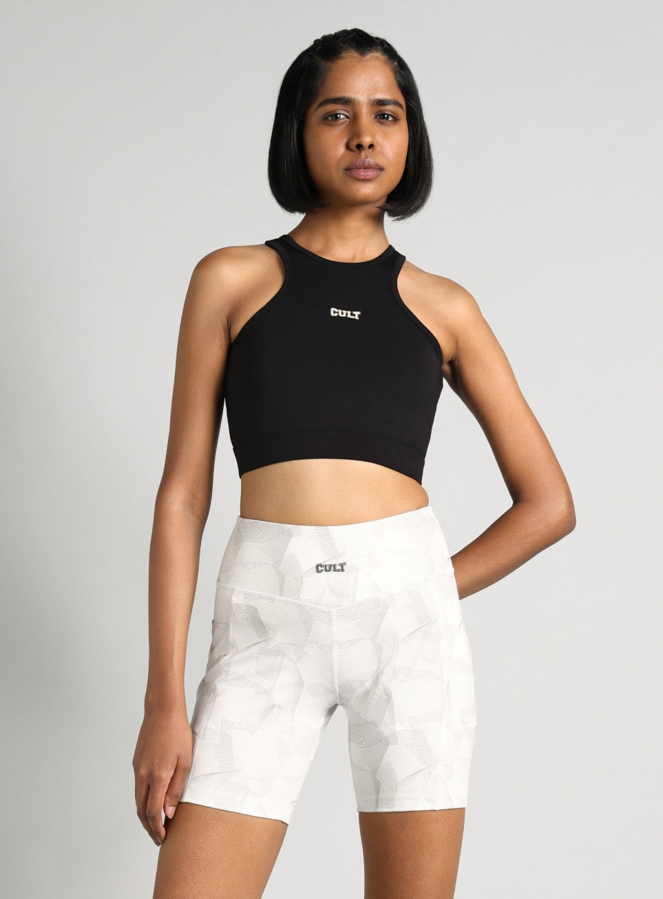 Women's Black Combat Pro Longline High Support Bra