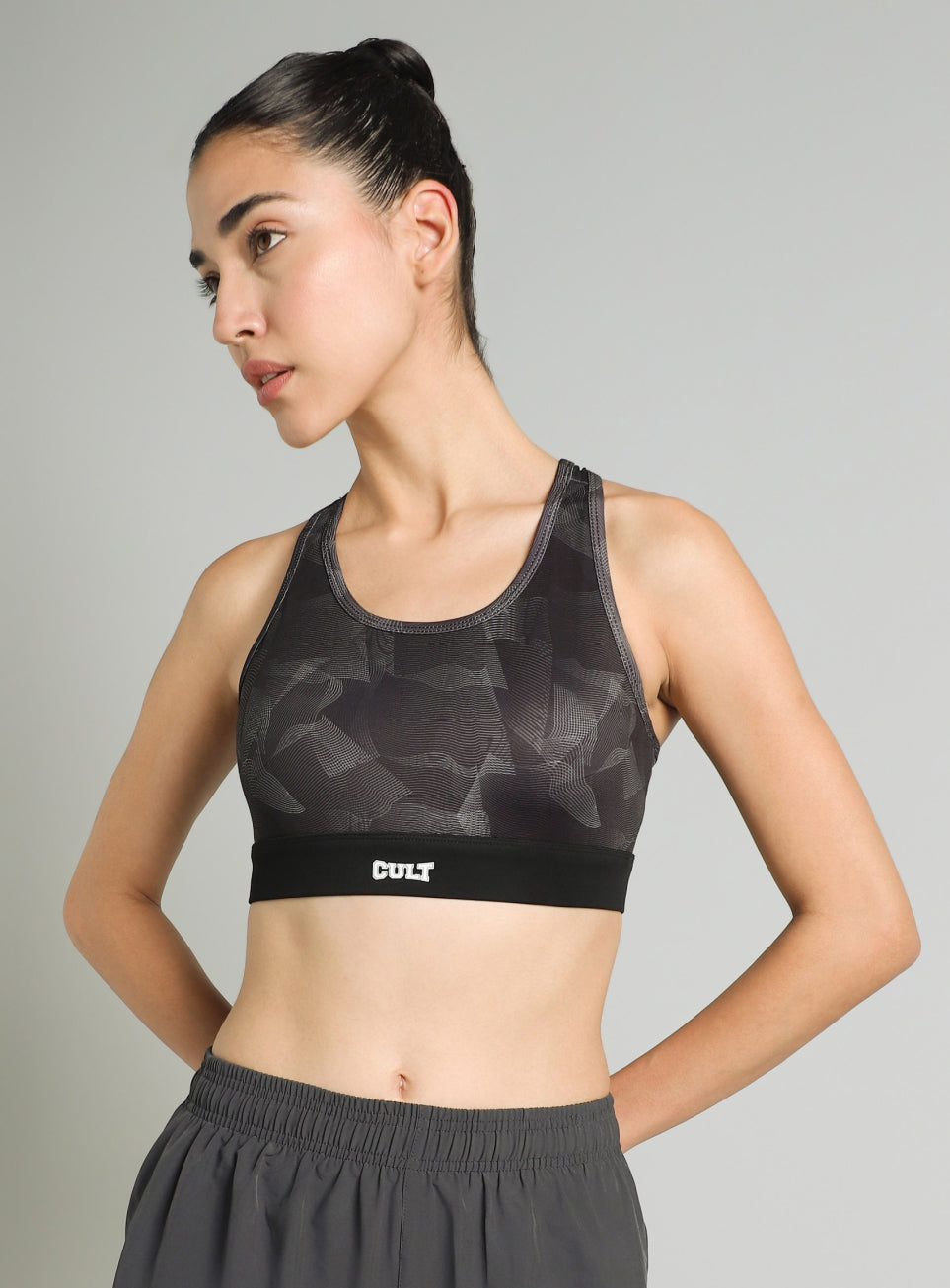 Women's Black True Black Combat High Support Bra