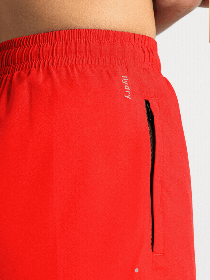 Women's Red After Dark Running Shorts