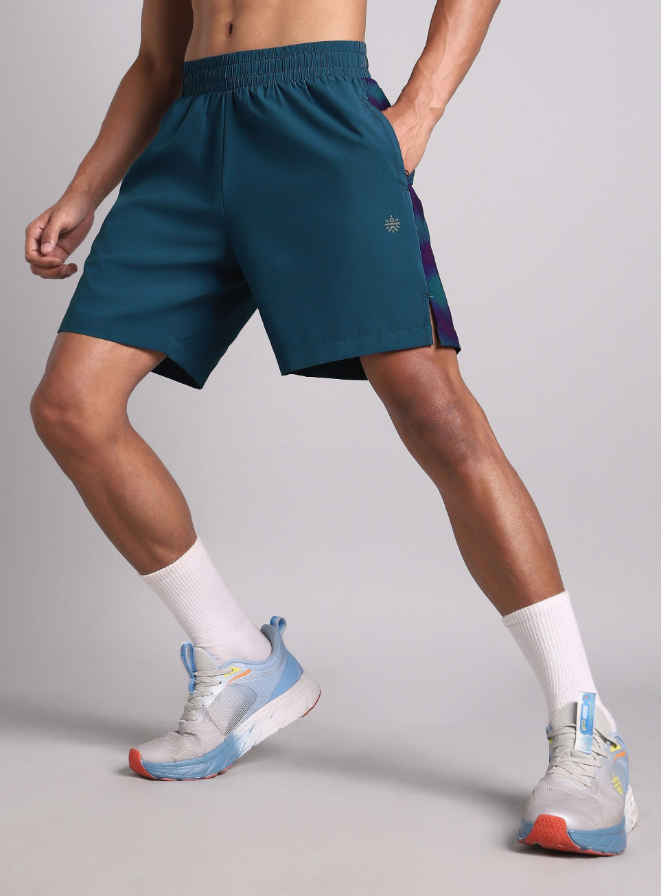 Men's Teal Halo Night Run Shorts