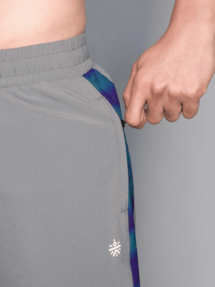 Men's Grey Halo Night Run Shorts