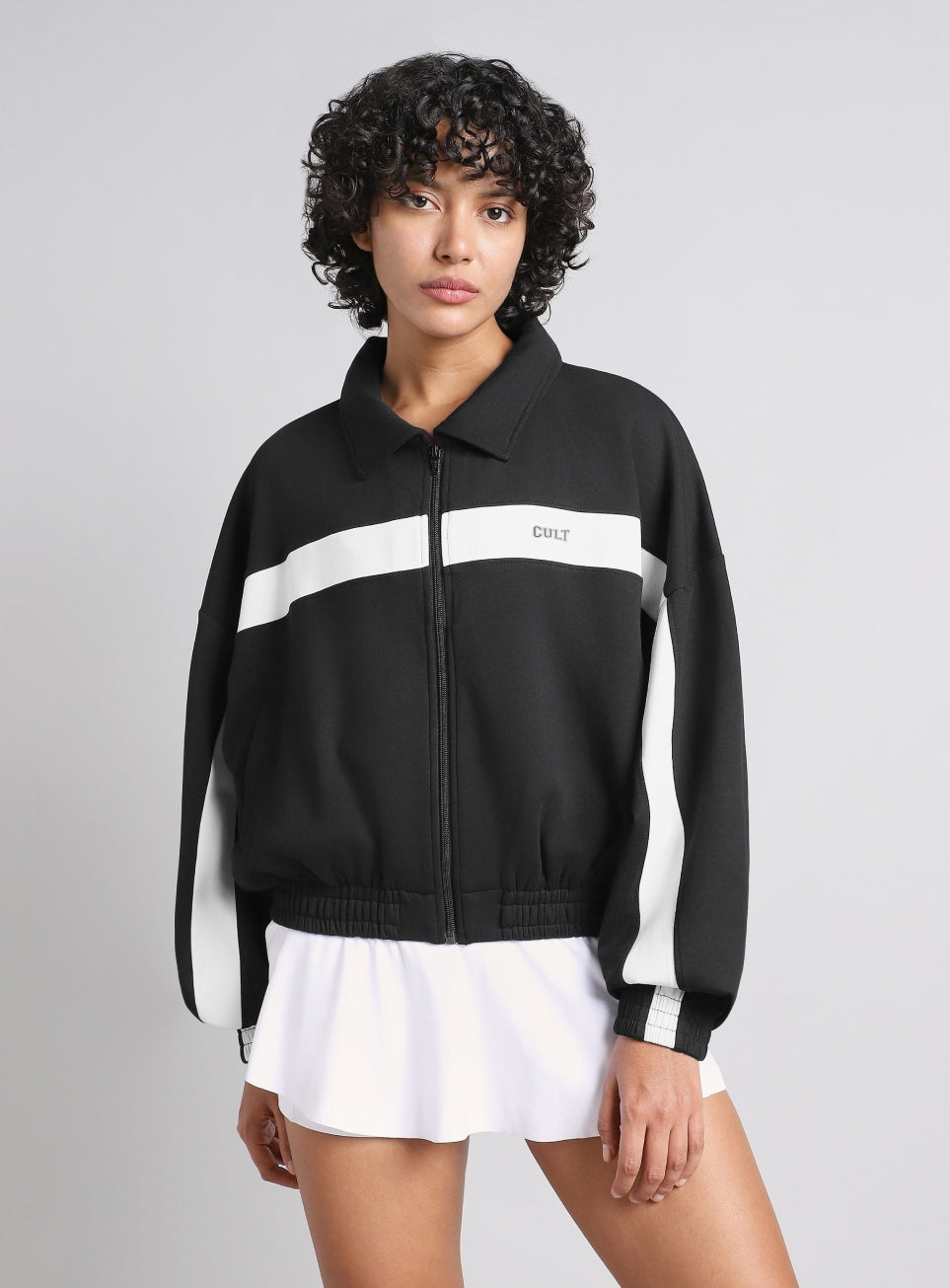 Women's Black Train Combat Boxy Fit Jacket