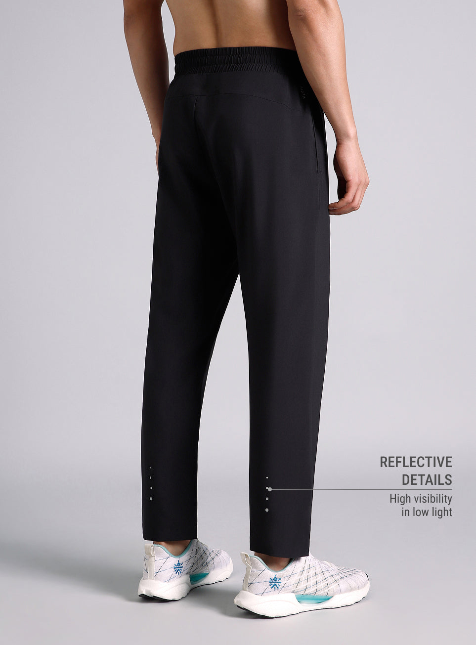 Men's Black After Dark Running Trackpants