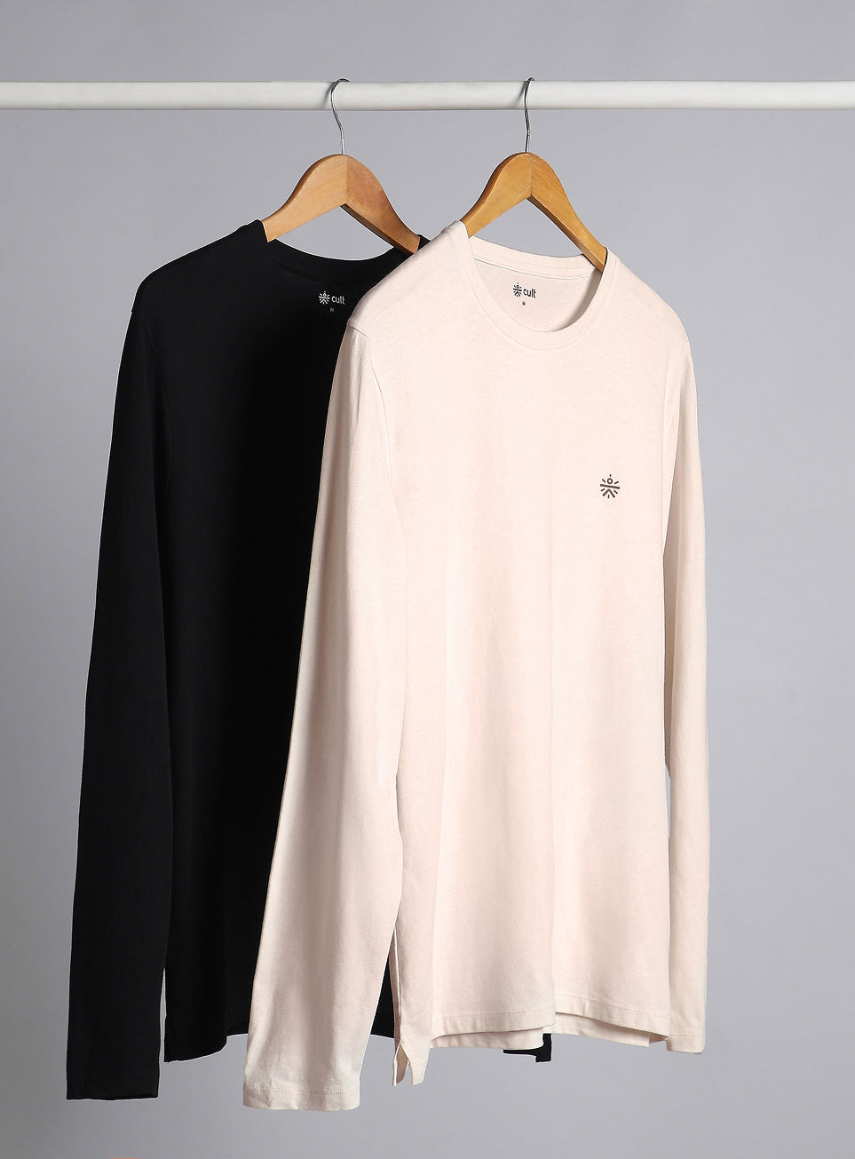 Men's Cult Essential Cotton Pack of 2 Full Sleeve T-shirts