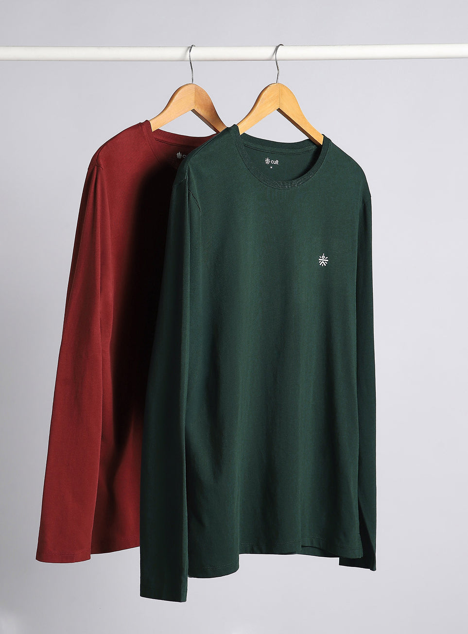 Men's Cult Essential Cotton Pack of 2 Full Sleeve T-shirts