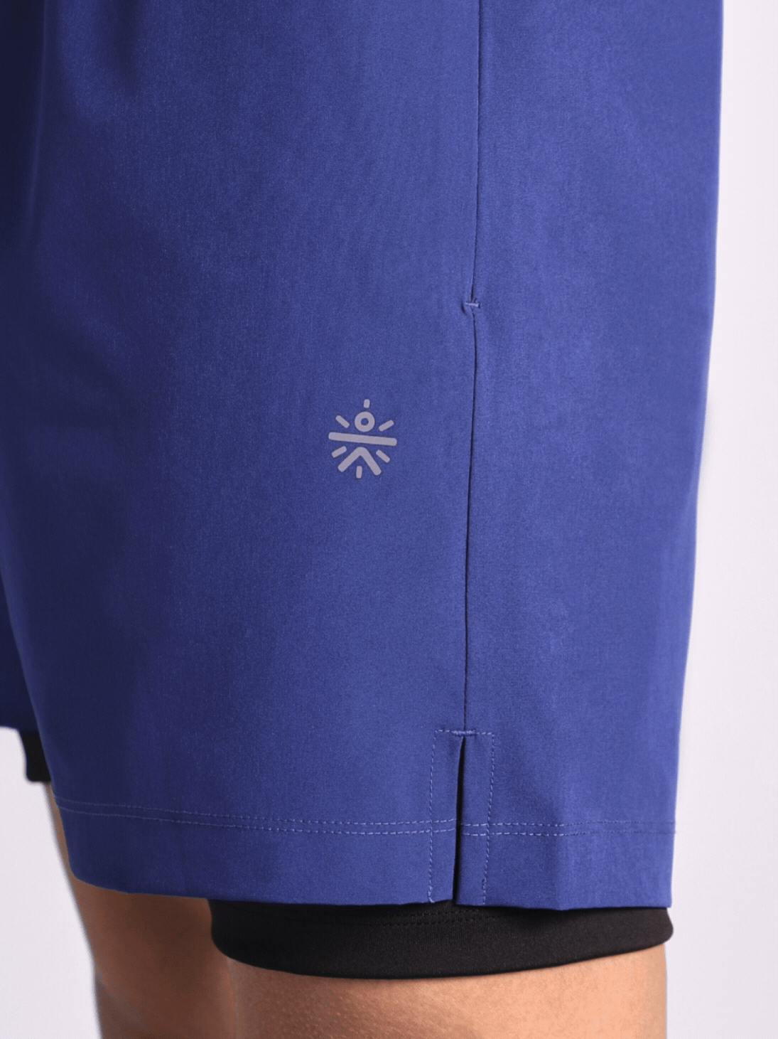 Men's Blue After Dark In-Built Tights Running Shorts