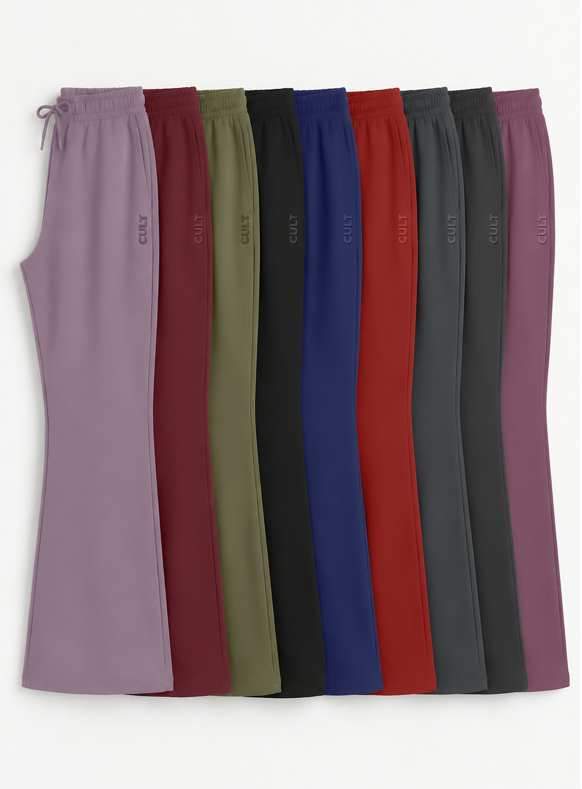 Women's Dark Grey Soft Form Flow Flared Pants