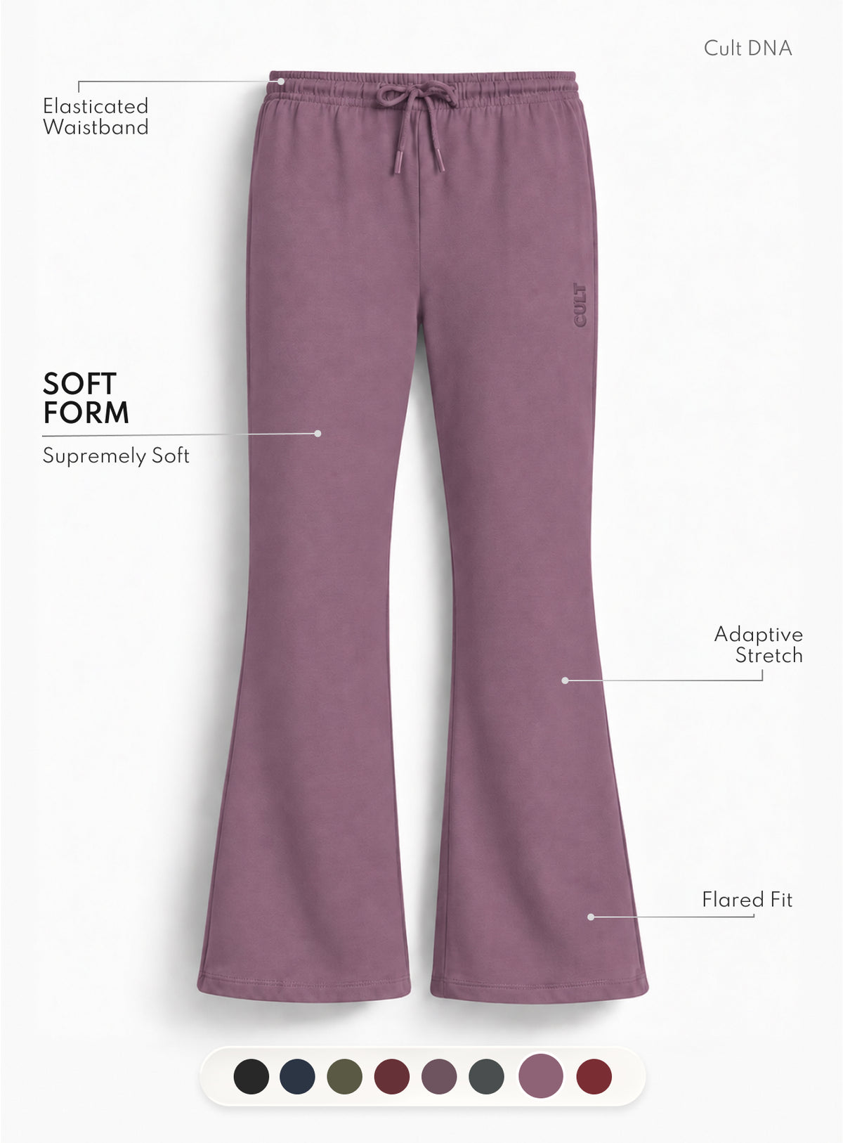 Women's Plum Soft Form Flow Flared Pants