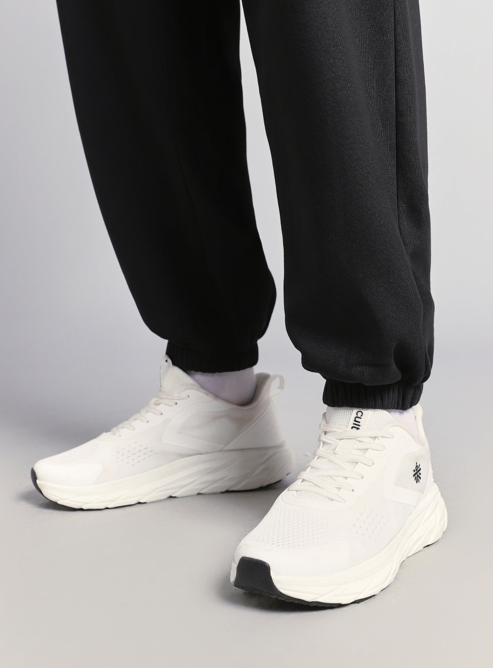 Men's Black Luxe Fleece Comfort Relaxed Fit Joggers