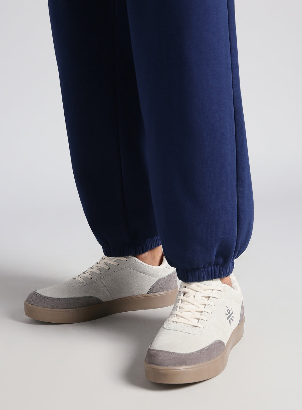 Men's Navy Luxe Fleece Comfort Relaxed Fit Joggers