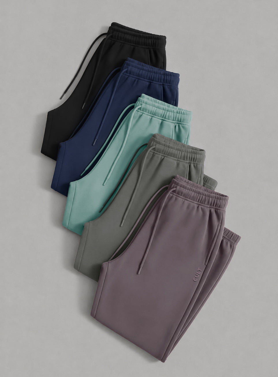Men's Blue Luxe Fleece Comfort Relaxed Fit Joggers