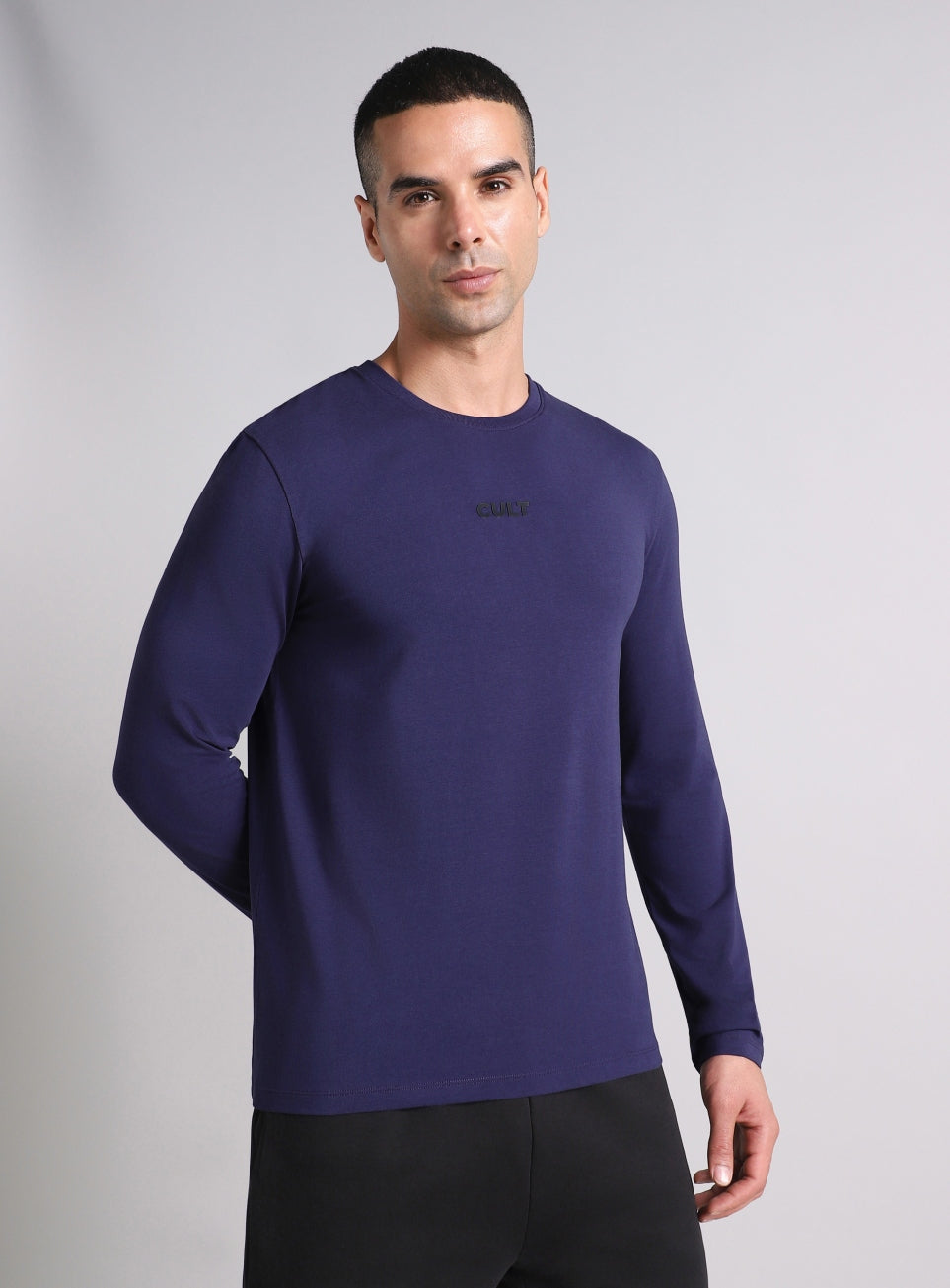 Men's Navy Essential Regular Fit Full Sleeve T-shirt