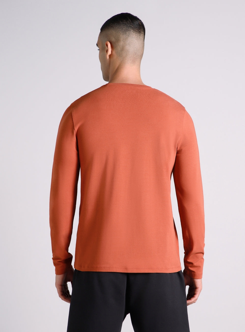Men's Rust Essential Regular Fit Full Sleeve T-shirt