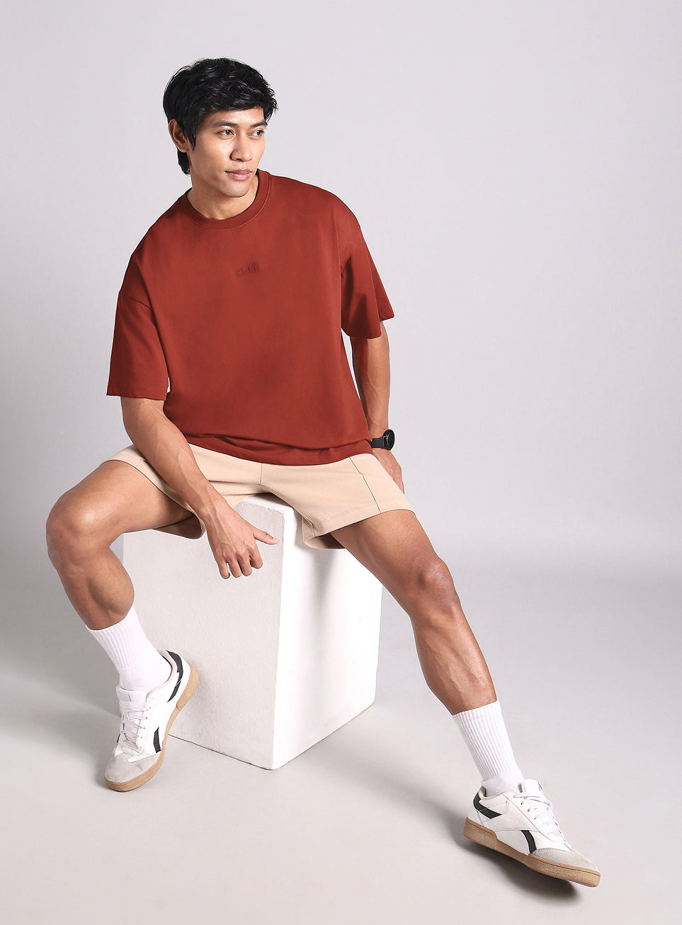 Men's Rust Soft Form Oversized T-shirt