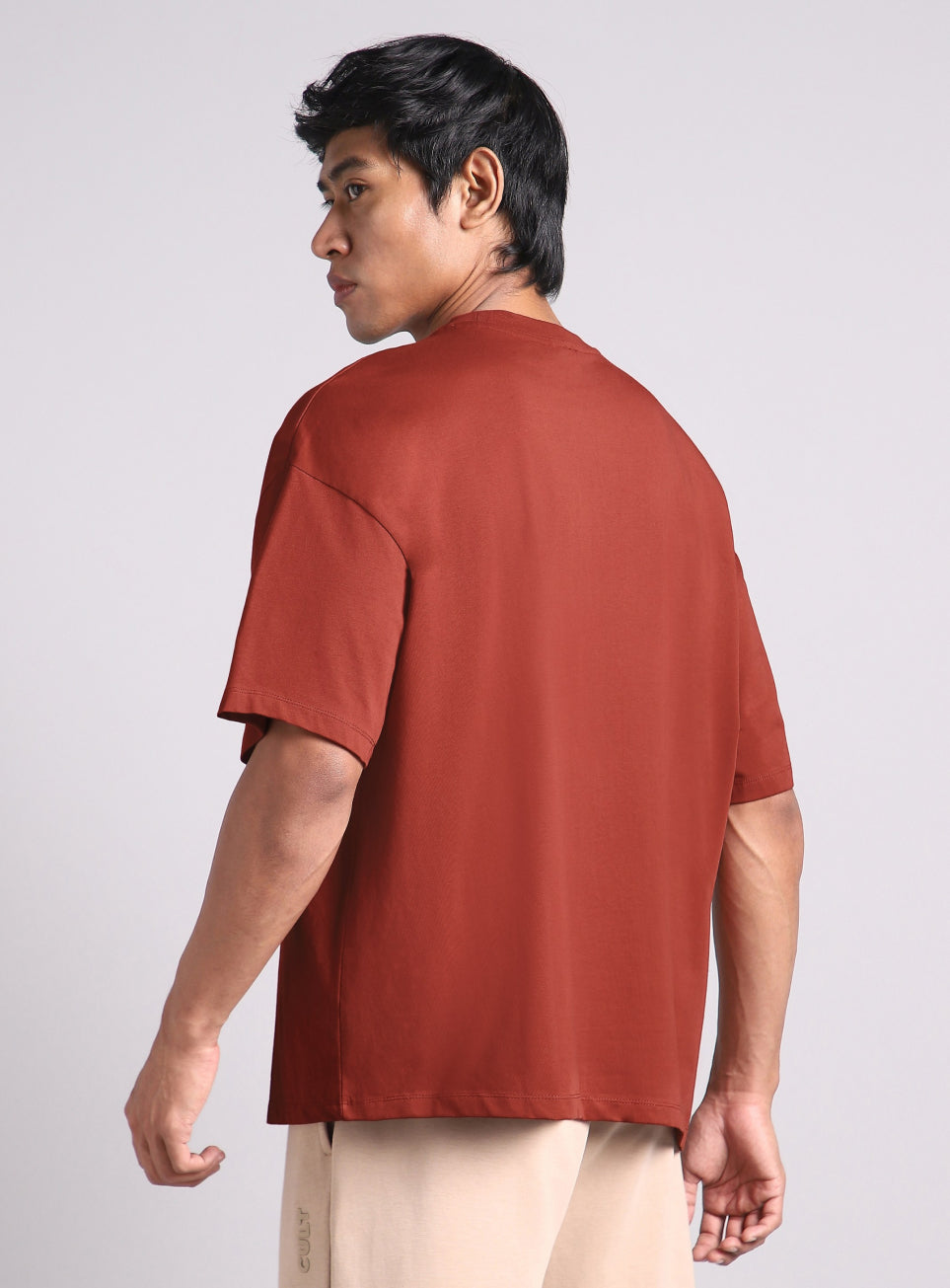 Men's Rust Soft Form Oversized T-shirt