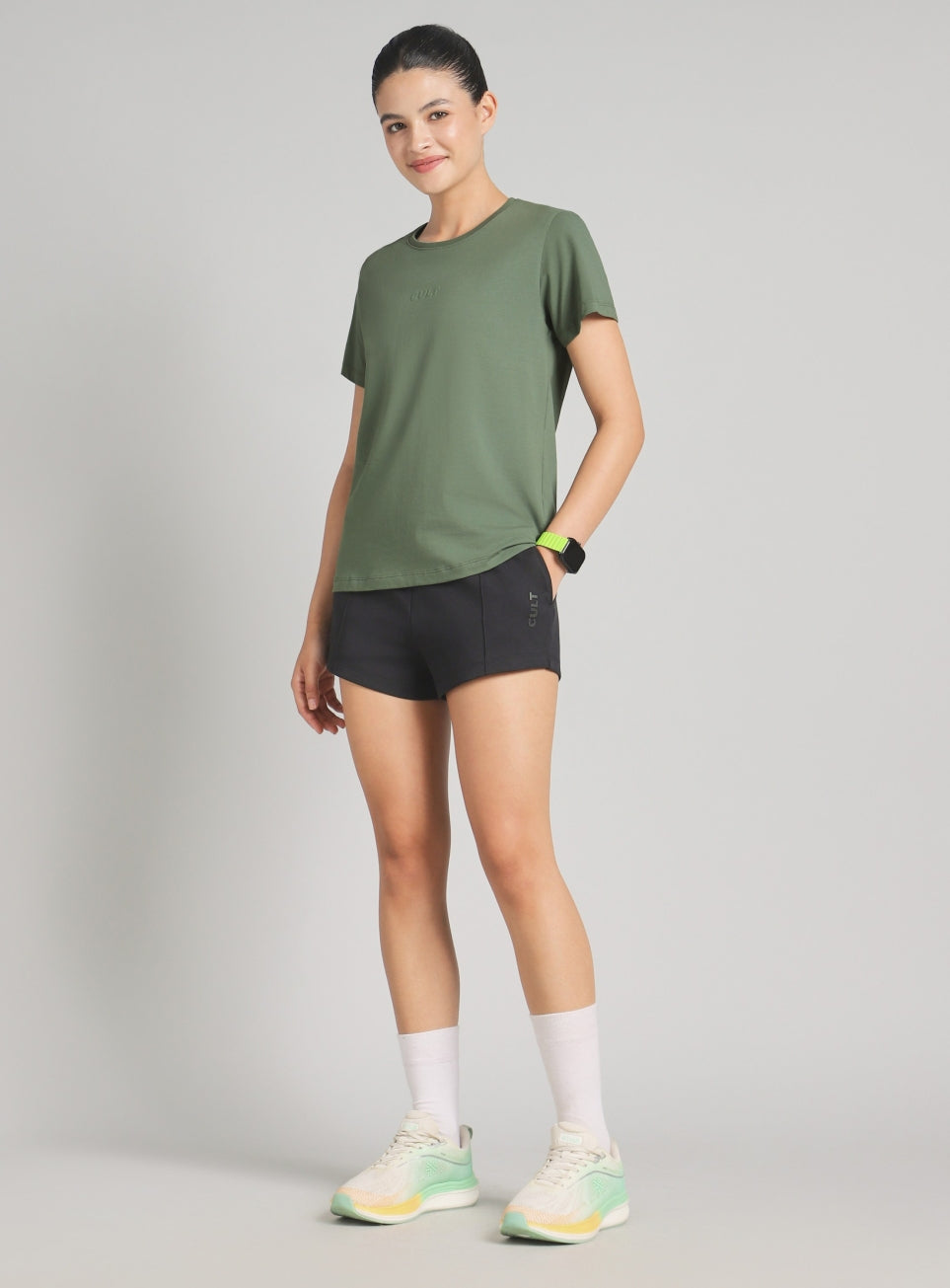 Women's Green Soft Form Classic T-shirt