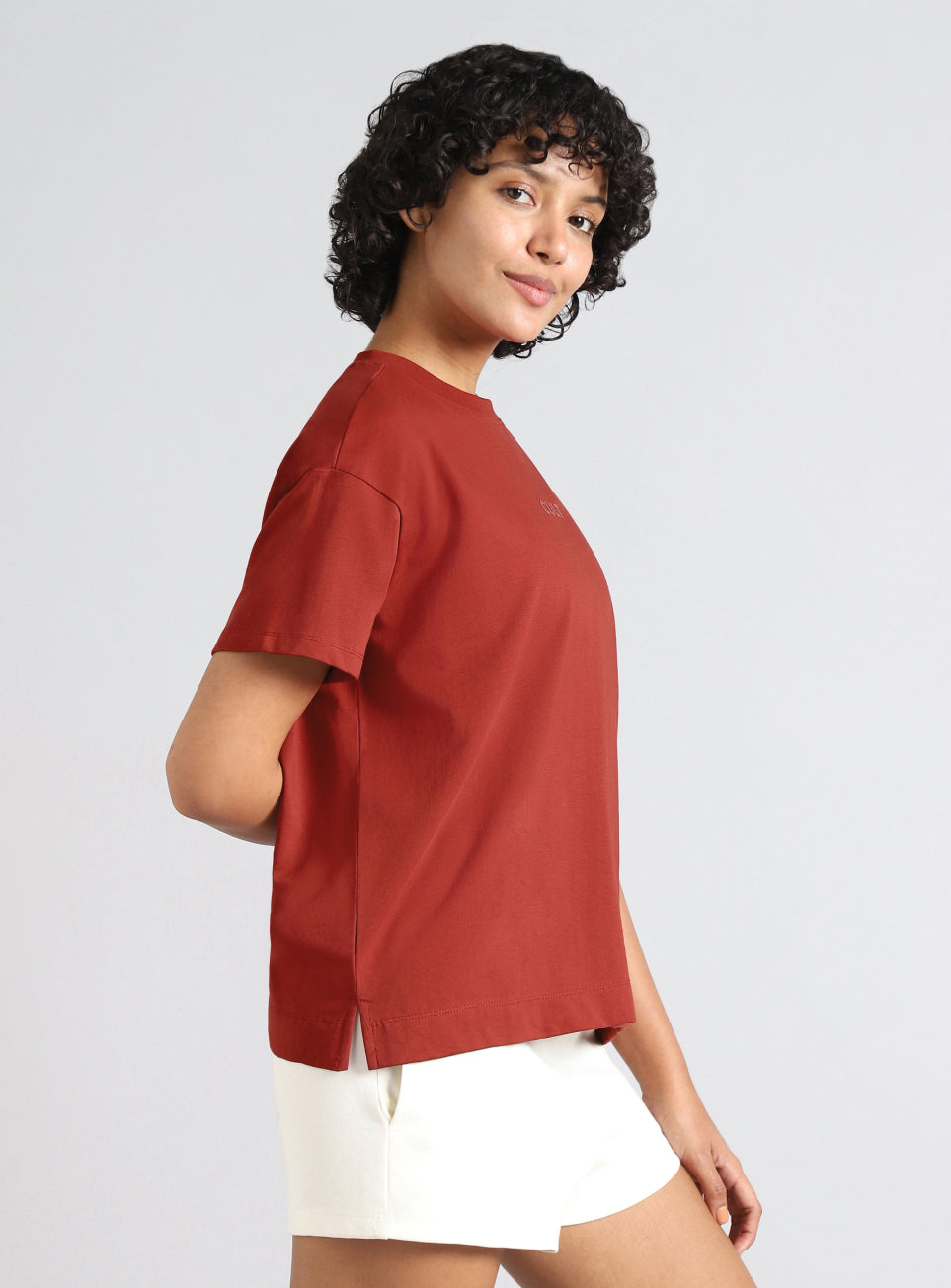 Women's Rust Soft Form Easy Fit Everyday T-shirt