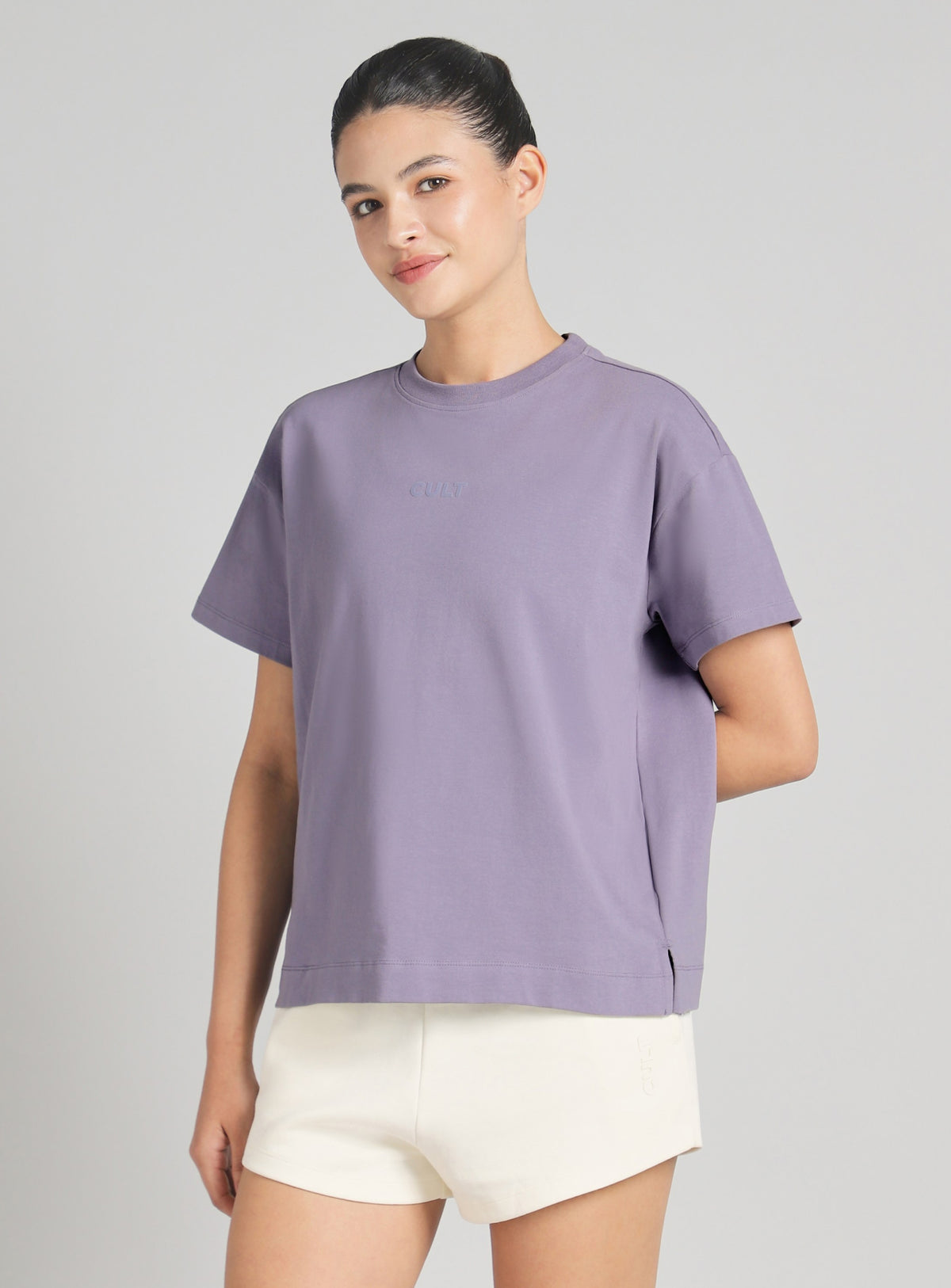 Women's Dark Grey Soft Form Easy Fit Everyday T-shirt