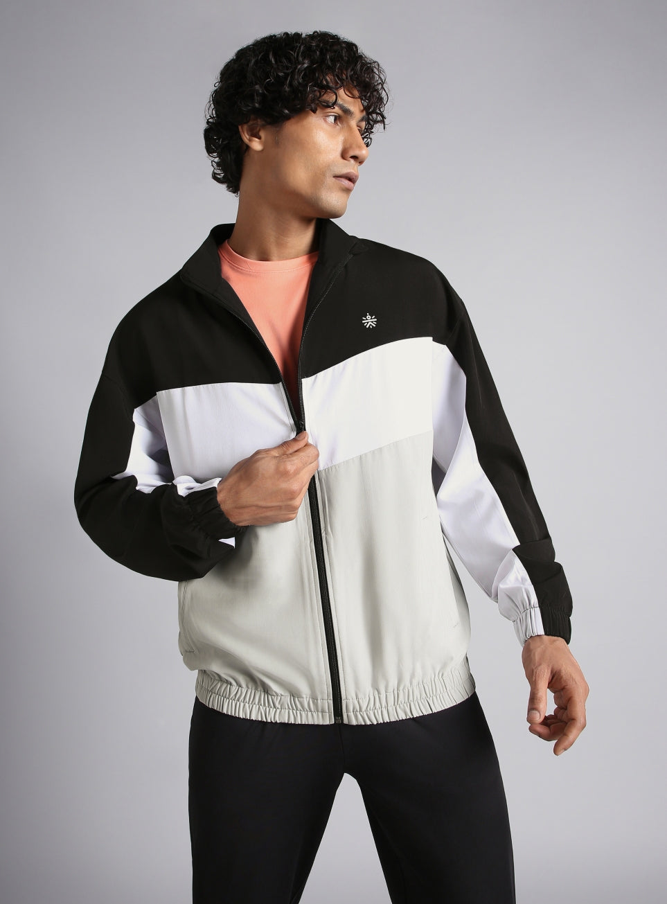 Men's Multicolor Training Relaxed Fit Layering Jacket