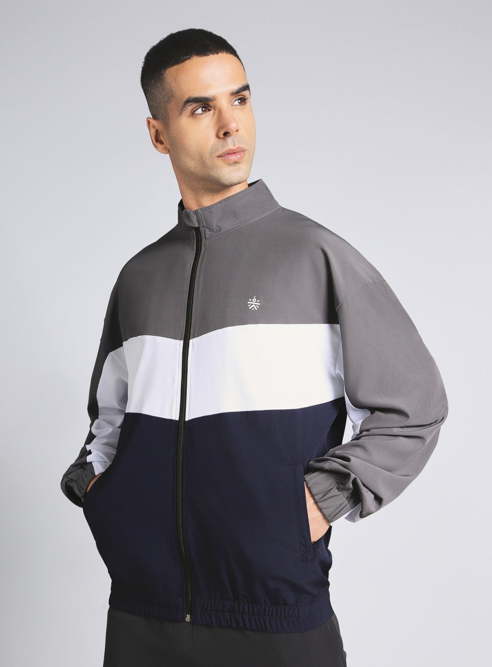 Men's Multicolour Training Relaxed Fit Layering Jacket