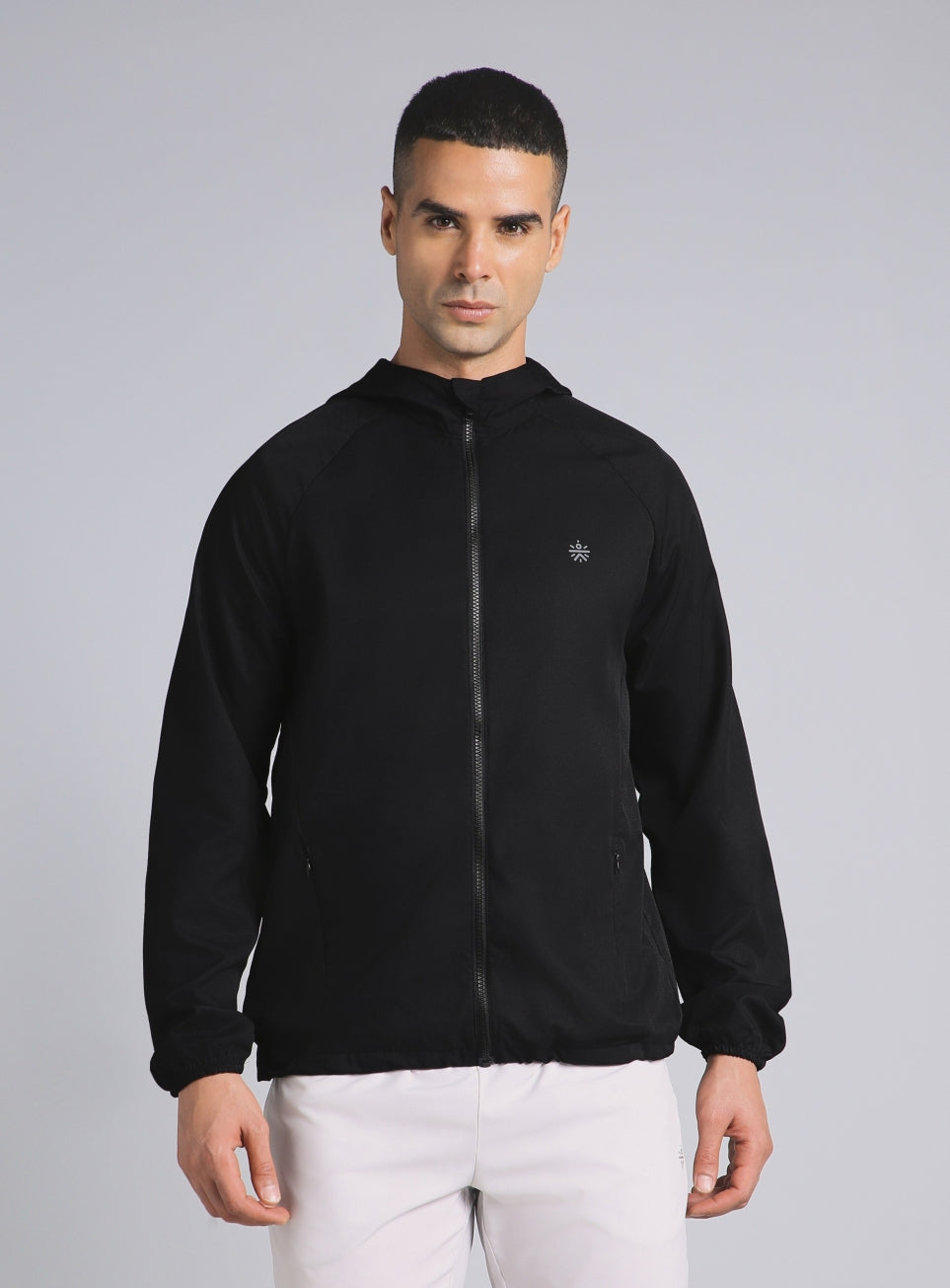 Men's Black Daily Pace Windbreaker Jacket