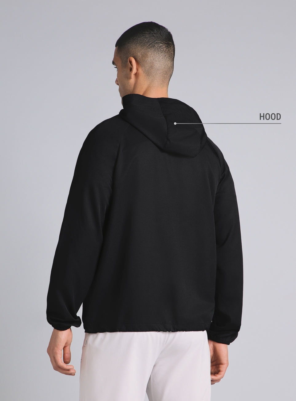 Men's Black Daily Pace Windbreaker Jacket