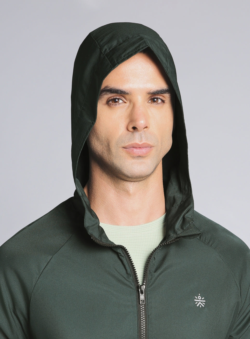Men's Dark Green Daily Pace Windbreaker Jacket