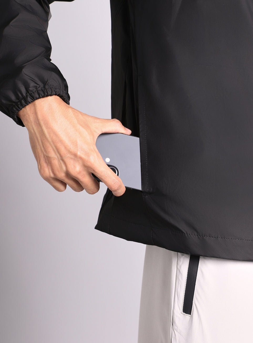 Men's Black Night Run series Light Weight Jacket