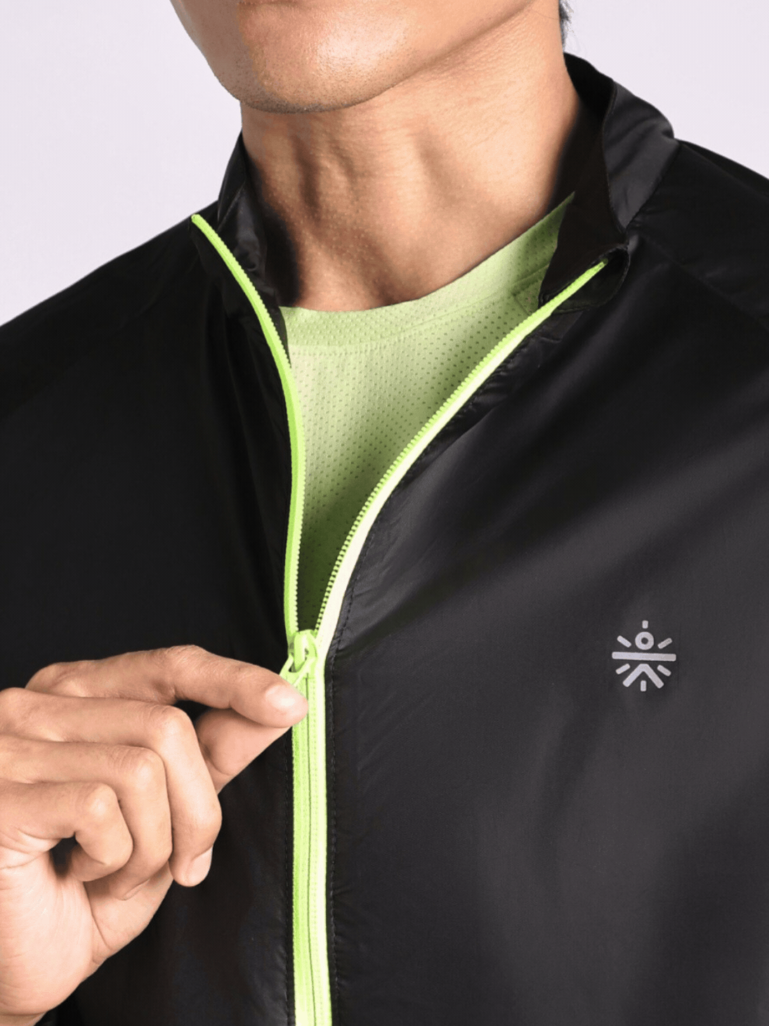 Men's Black Night Run series Light Weight Jacket