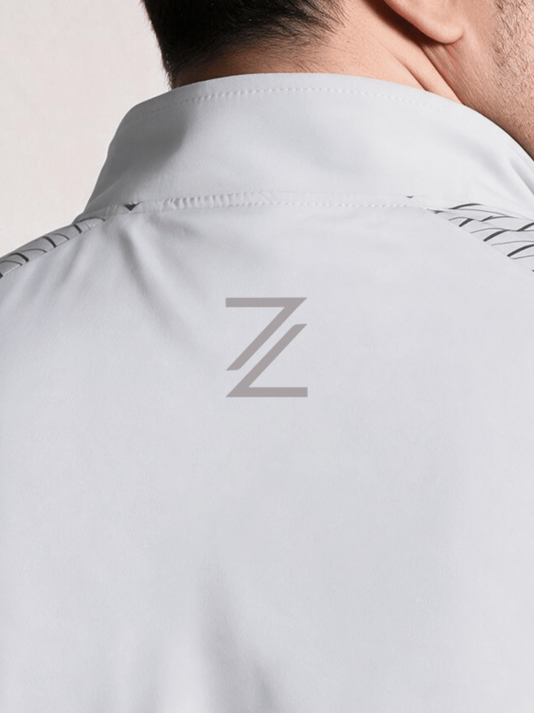 Men's White Day Run Essential Plus Size Jacket