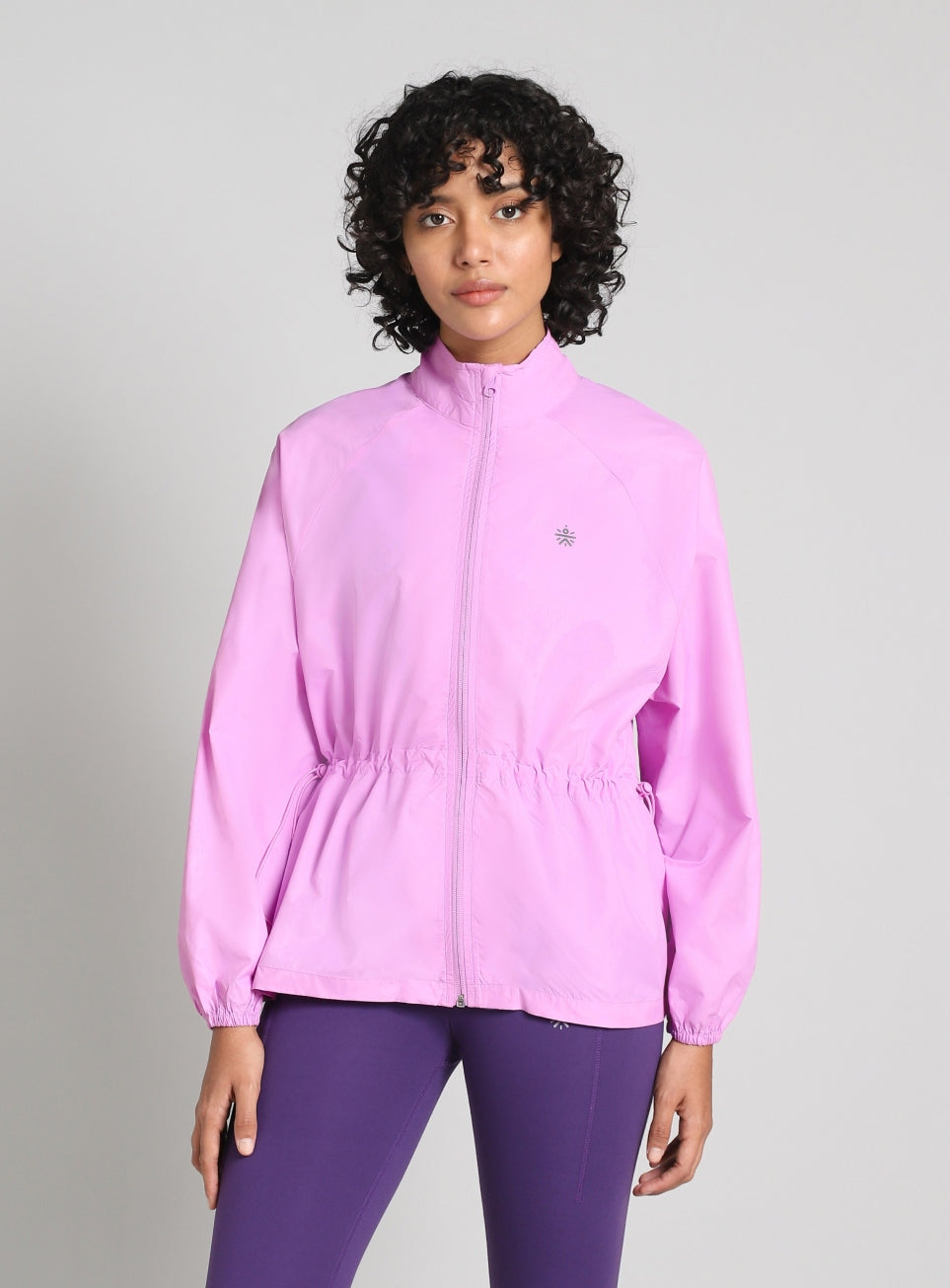 Women's Purple Runner's Essential Packable Lightweight Jacket
