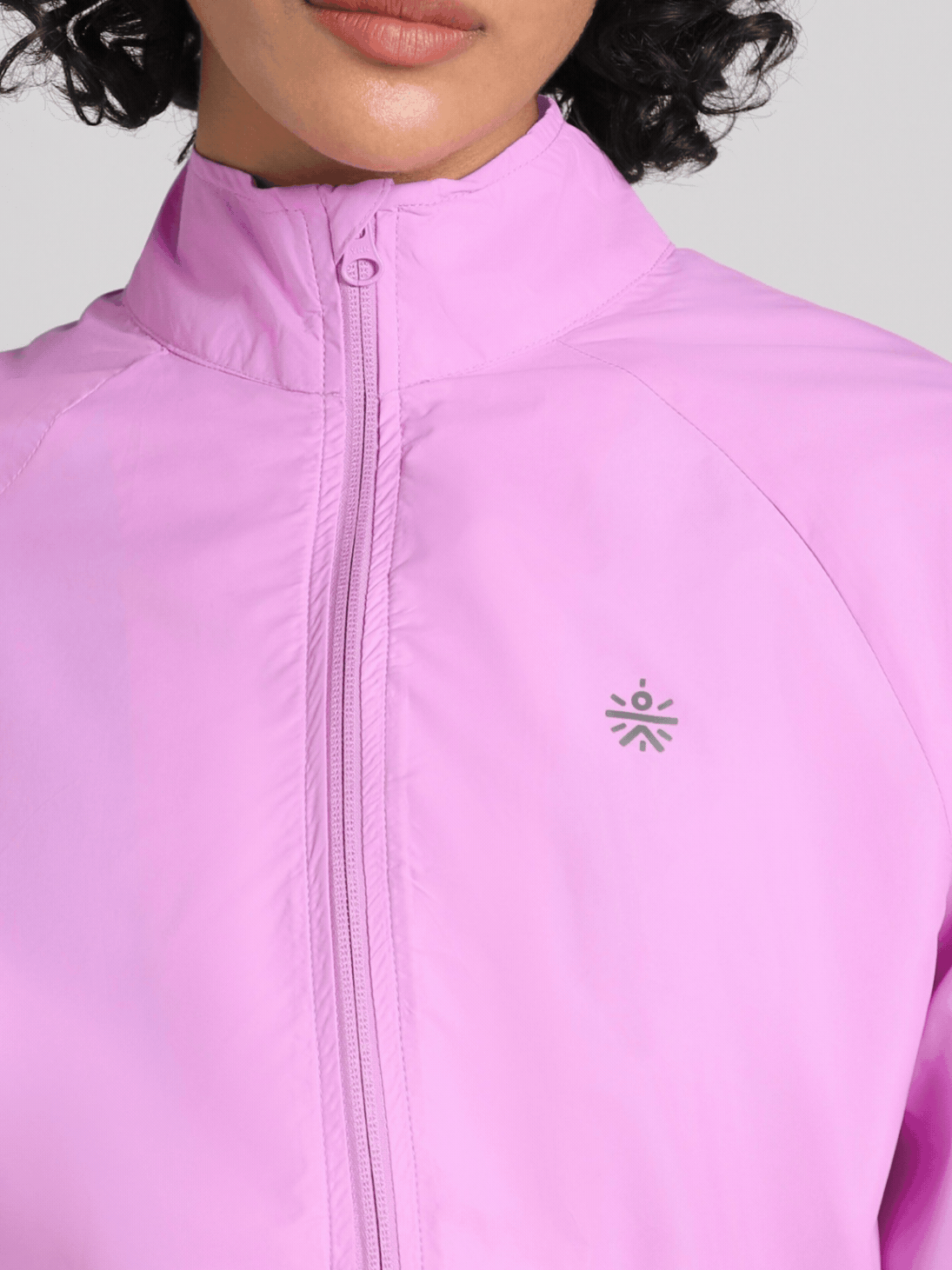 Women's Purple Runner's Essential Packable Lightweight Jacket