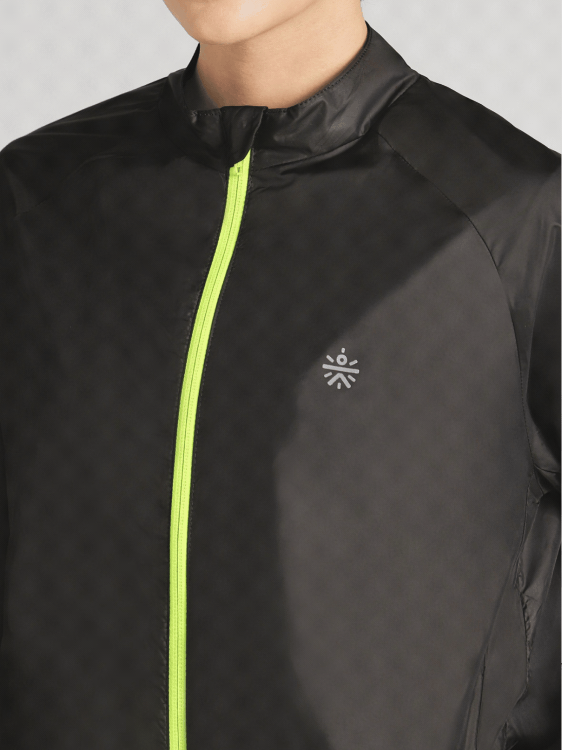 Women's Black Night Run Running Jacket
