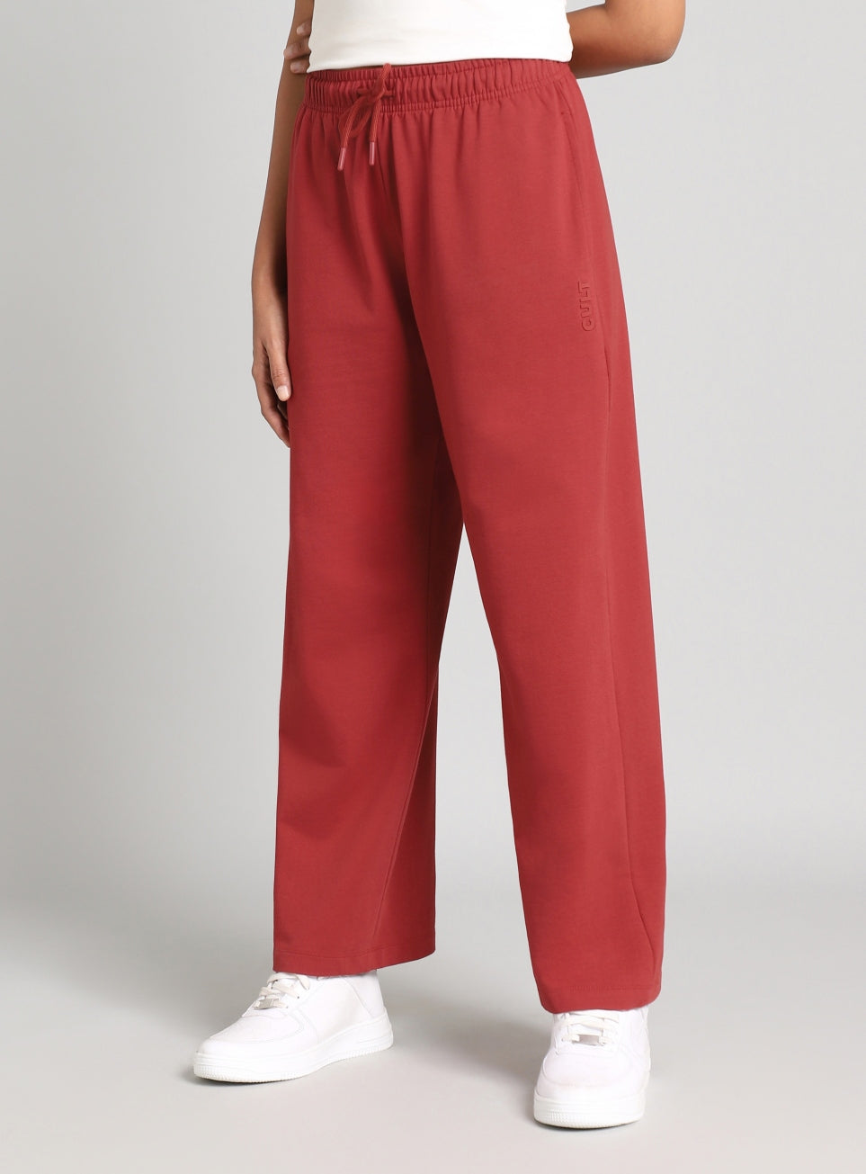 Women's Rust Luxe Fleece Relxed Fit Sweat Trackpants
