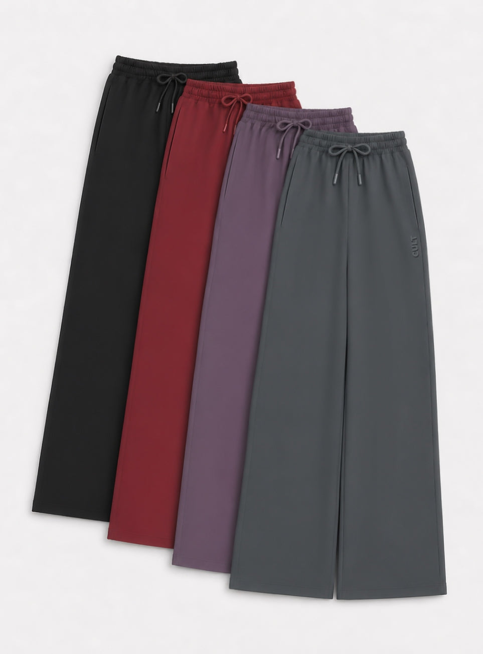 Women's Plum Luxe Fleece Relxed Fit Sweat Trackpants