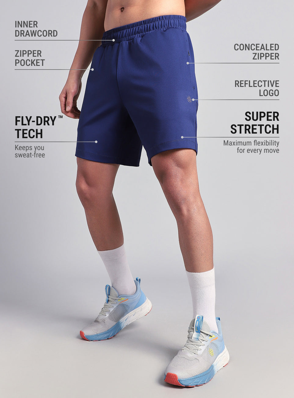 Men's Navy Cult Run Club Shorts