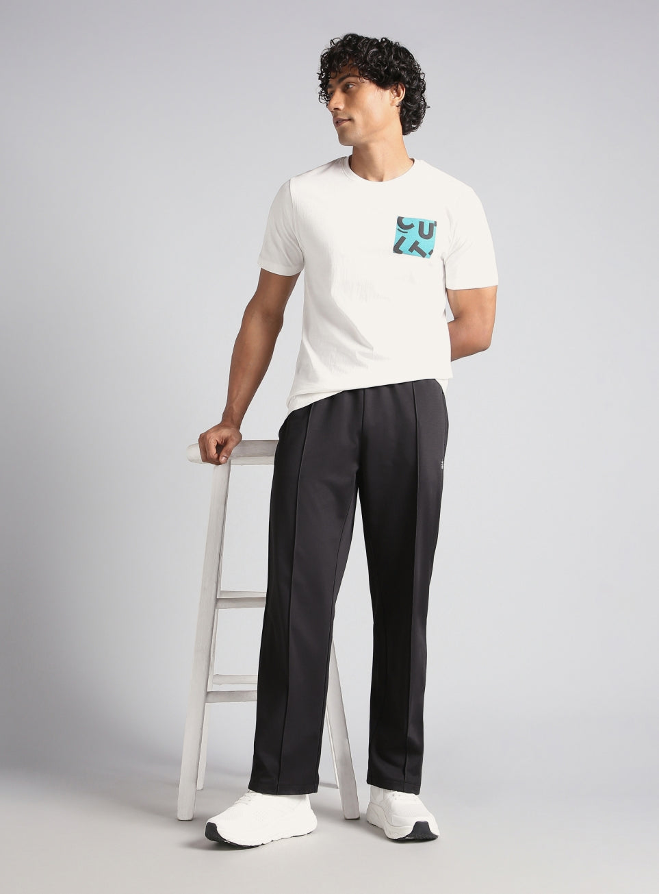Men's Black Athletic Sporty Trackpants