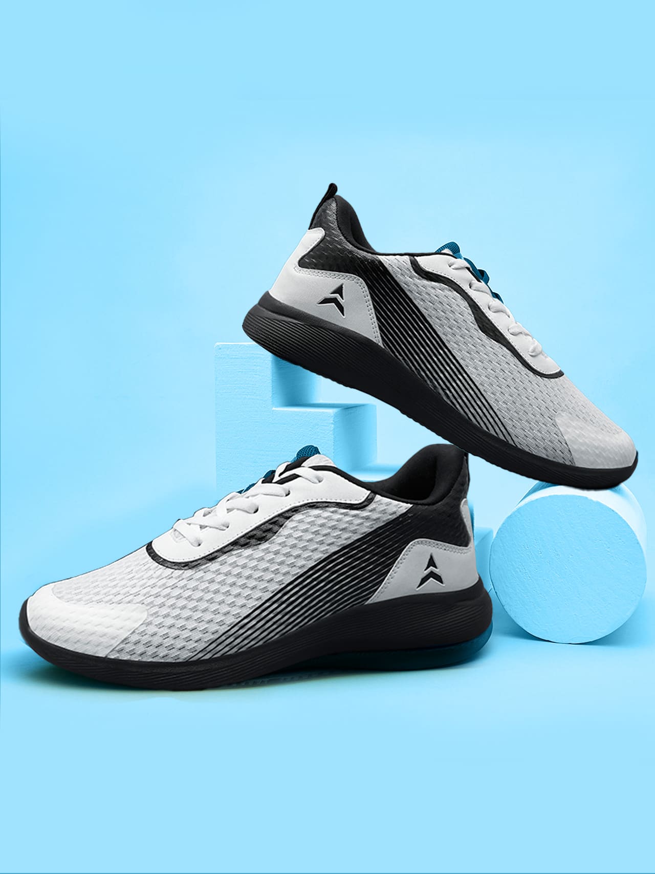 Avant Men's Alpha Sports Shoes-White/Black