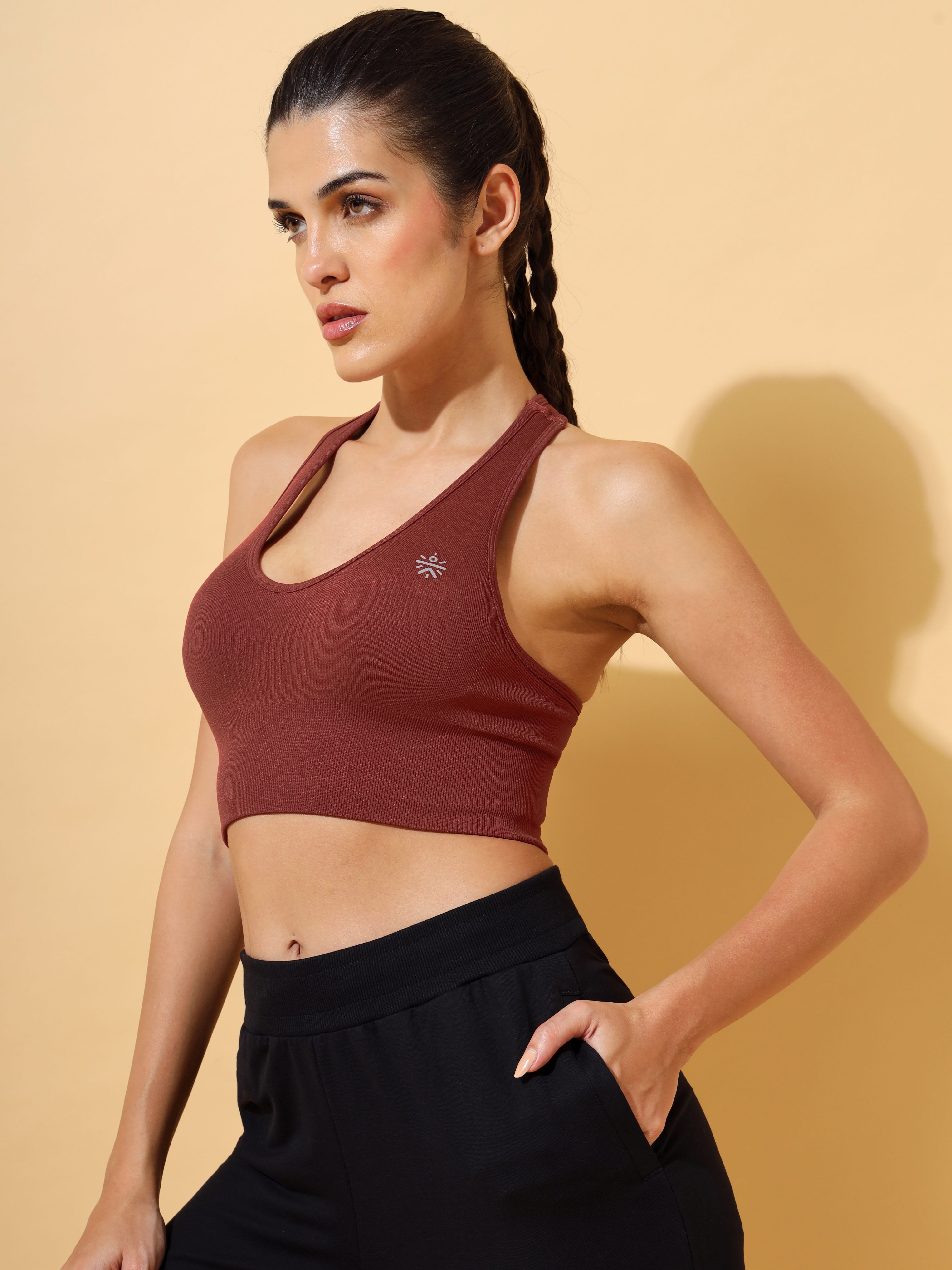 Melange Seamless Medium Impact Sports Bra