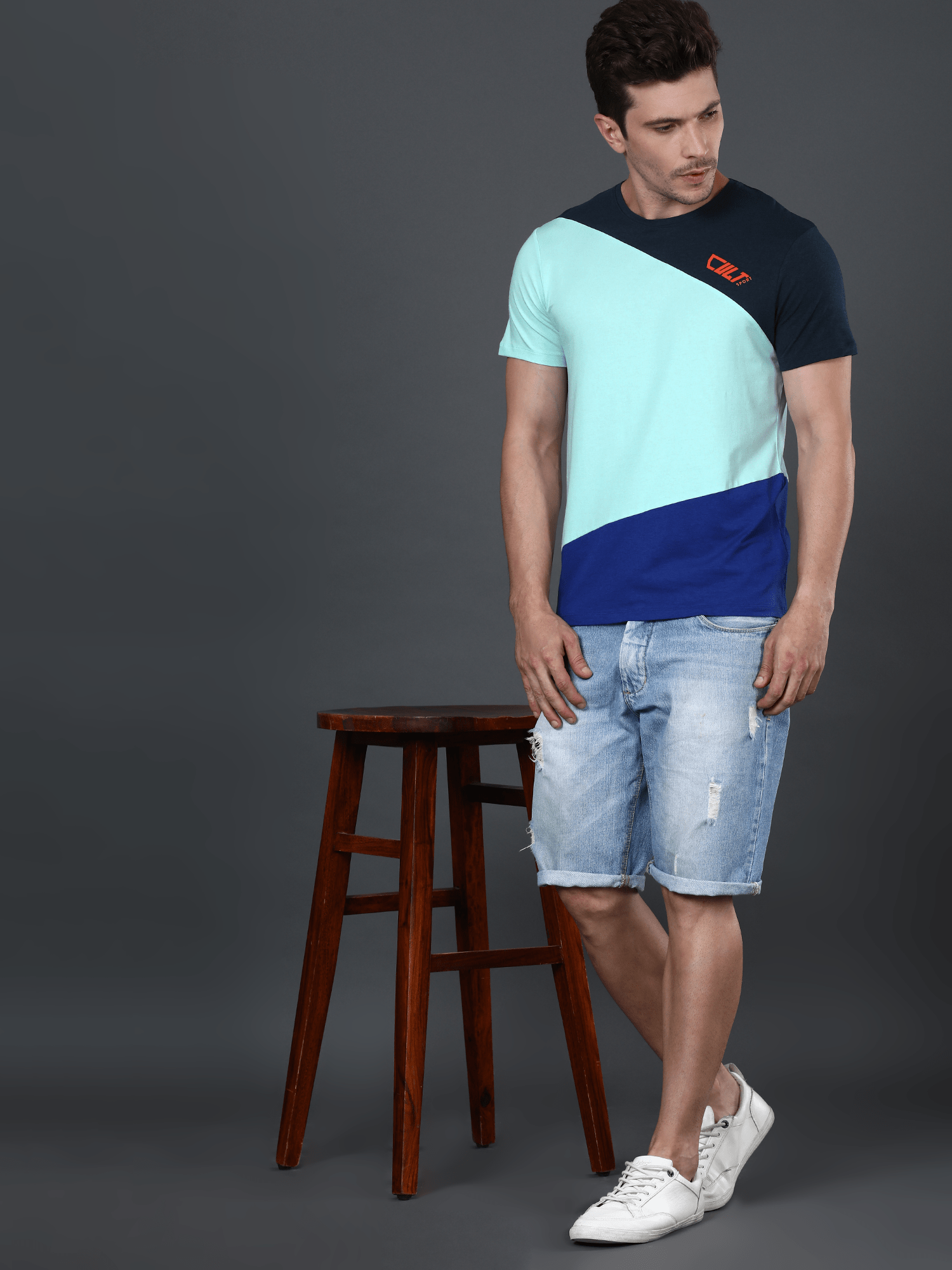 Bamboo Cozy Ice Blue Casual Tee