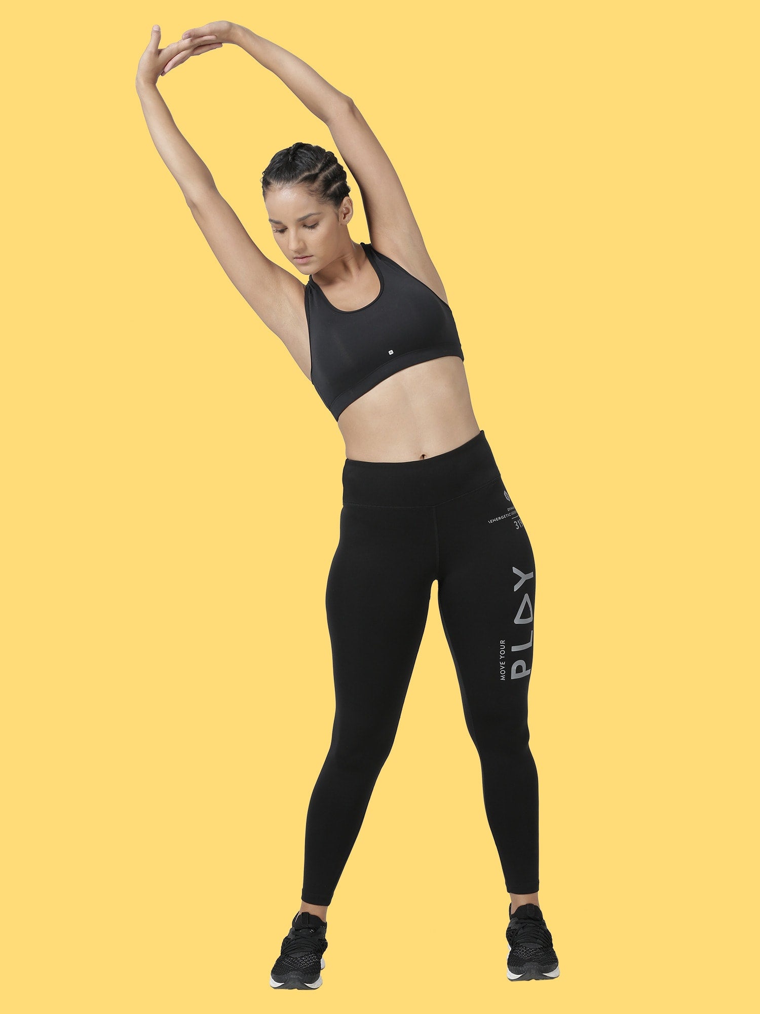 Blakout Jump Black Running Leggings