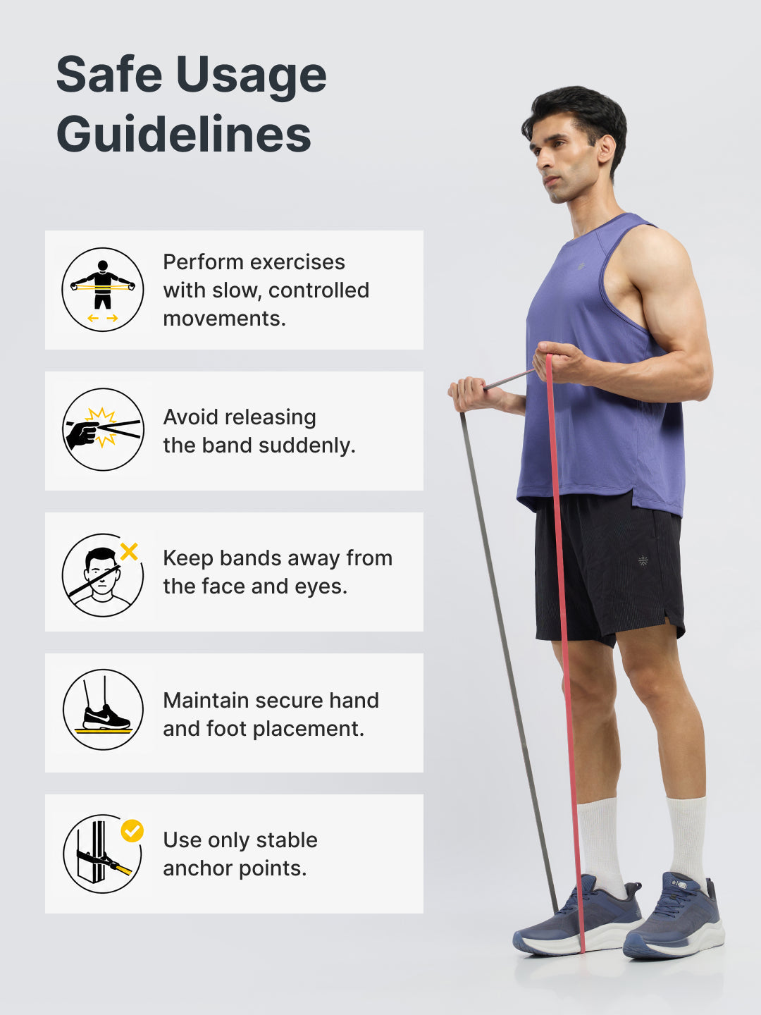 Cult Resistance Band (7- 45kgs Resistance) for Men and Women
