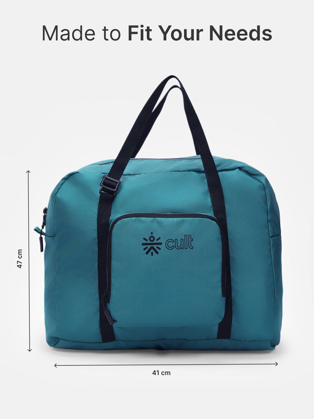 cult Foldable Duffle Bag  30L Teal