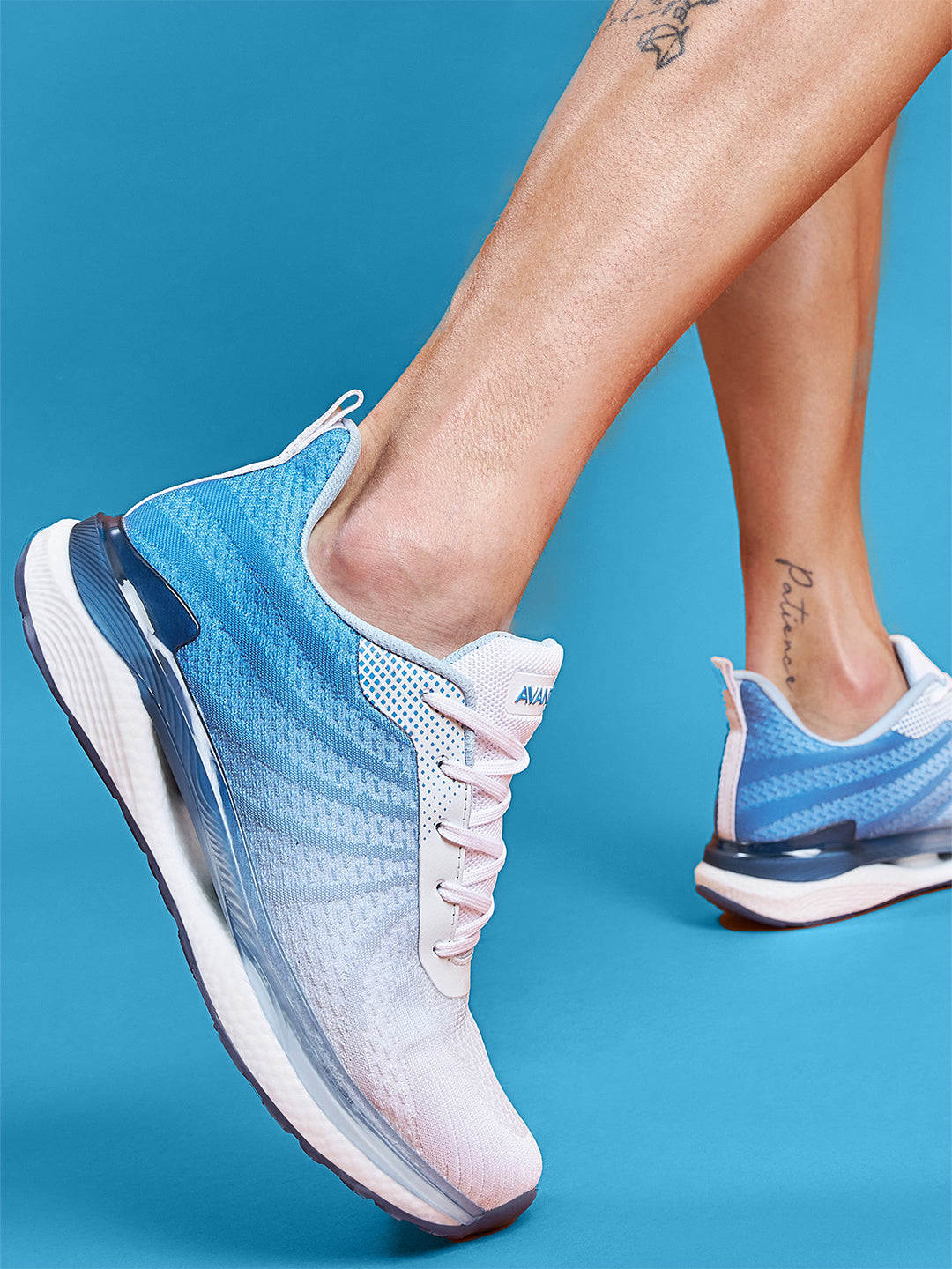 Avant Men's Rainbow Casual Shoes-Blue / White