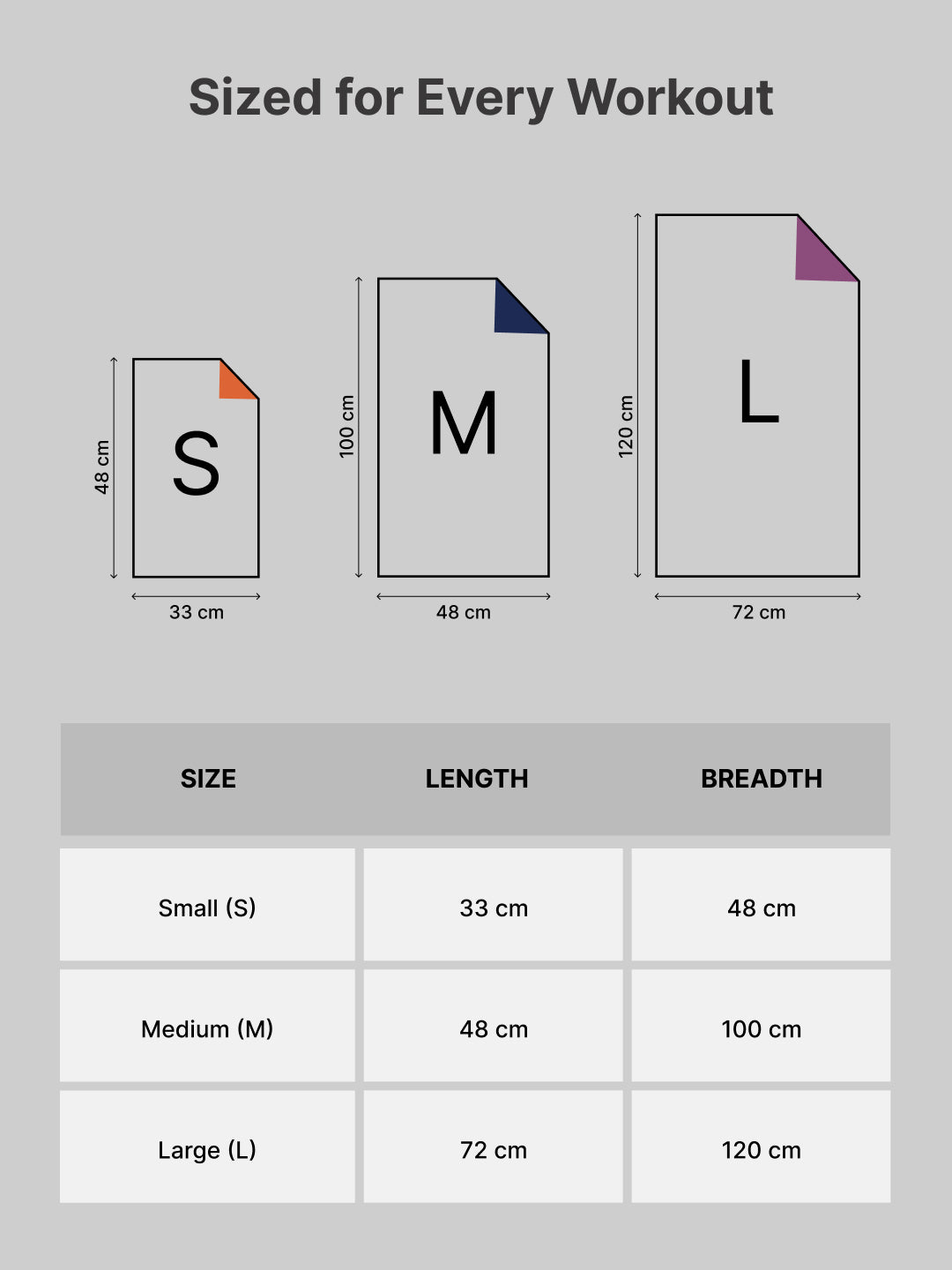 cult Microfiber Gym Towel for Men & Women with Elastic Loop - Small