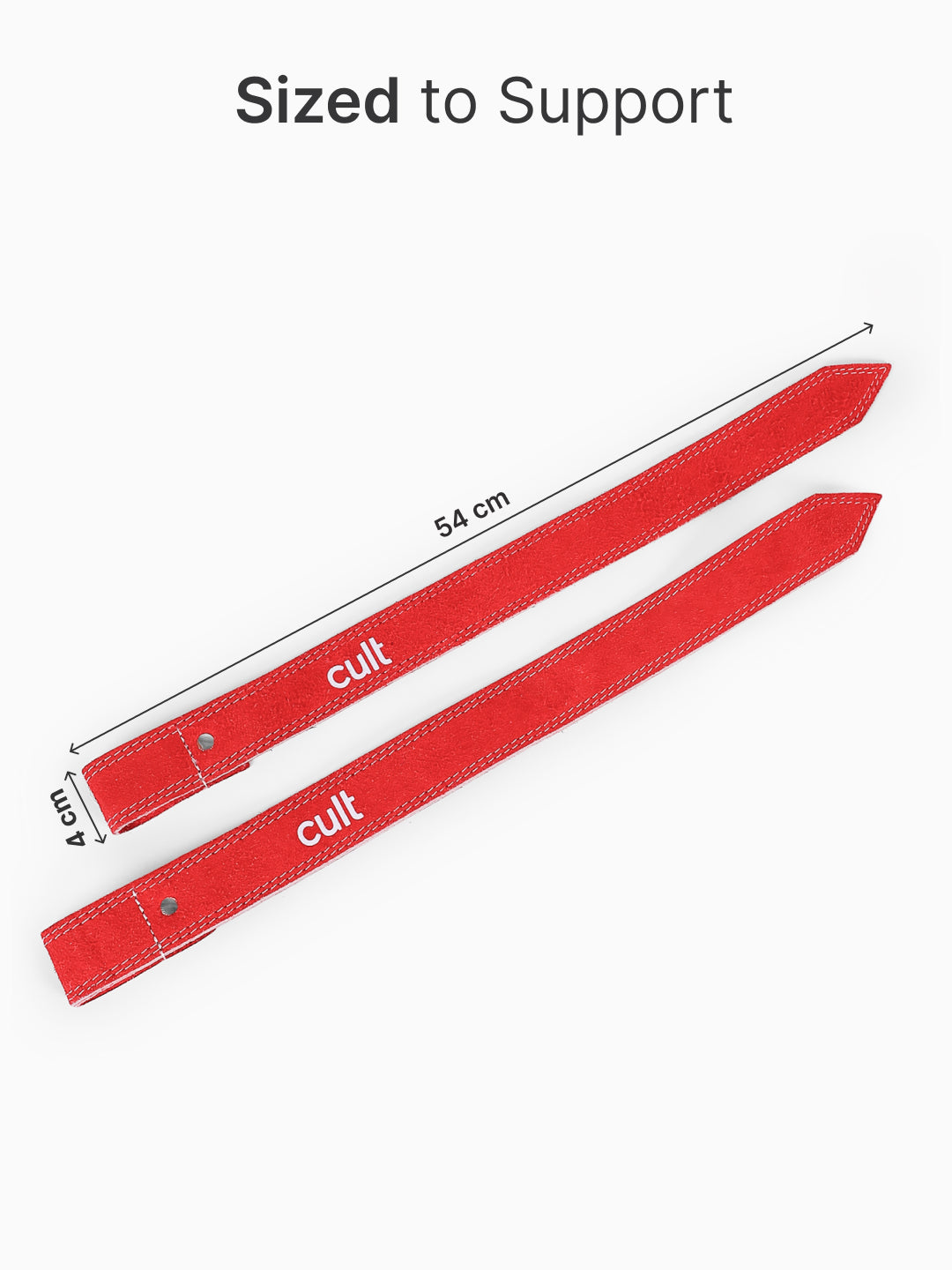 cult Neo Weight Lifting Strap Red Pack of 2