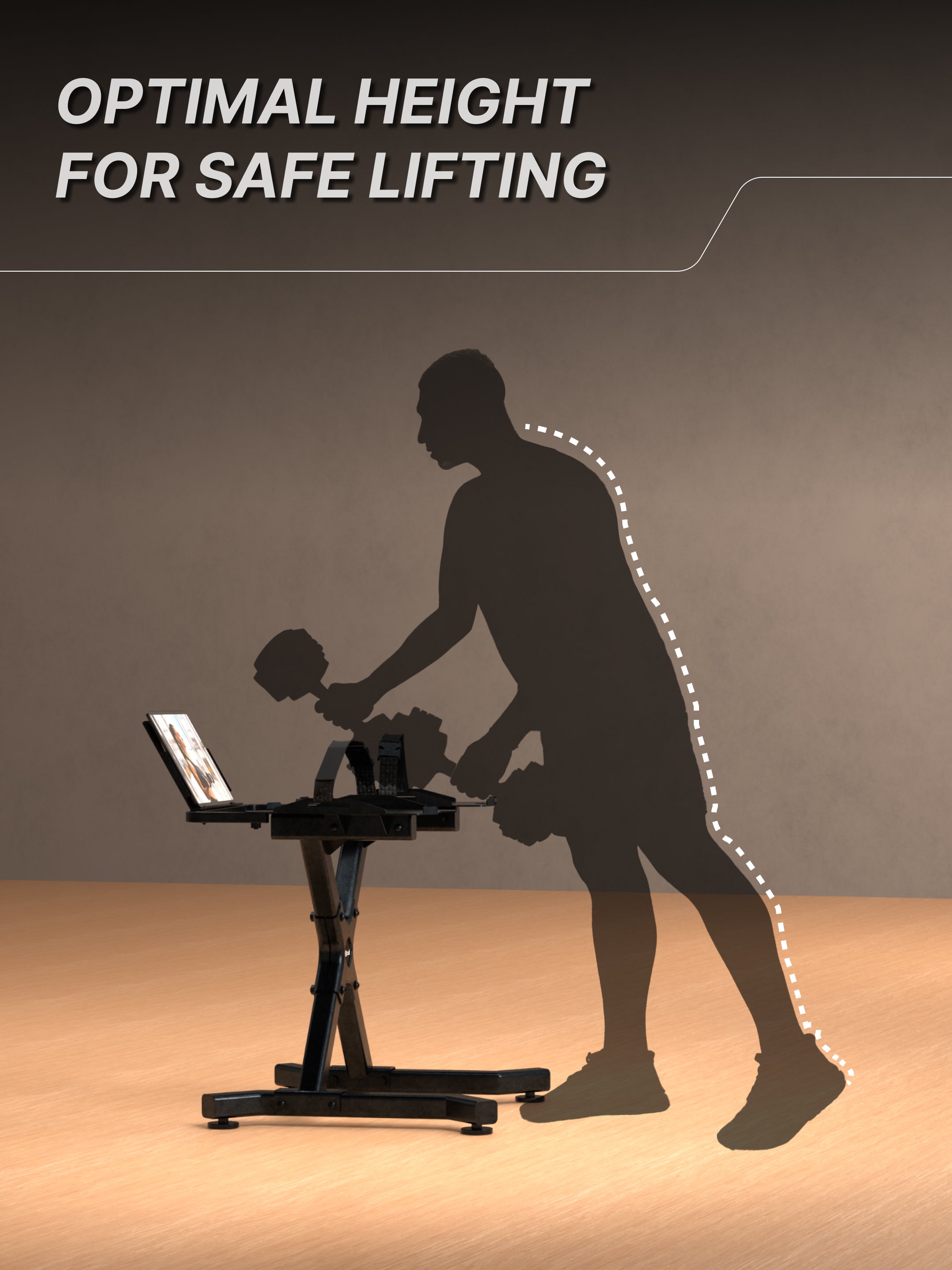 Cult Dumbbell Stand | 100 KG Weight Capacity | With Wheels & Tablet Holder | Protected Edges | Compact Home Gym Storage (6 Months extended Warranty only on Cultstore.com)