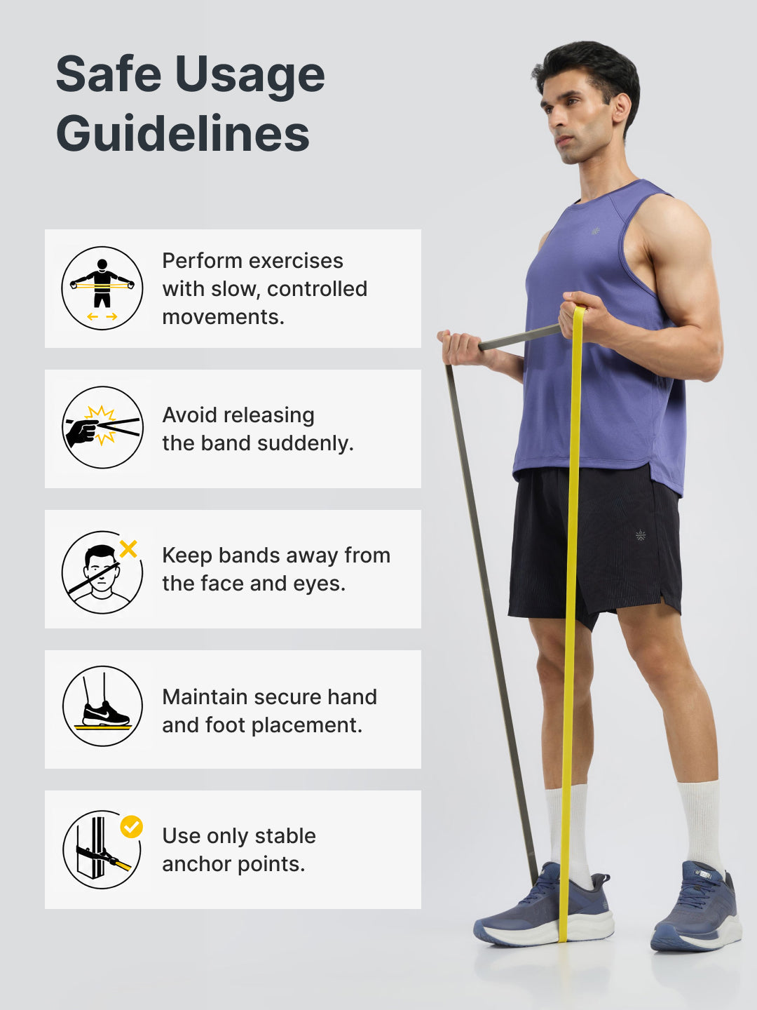 Cult Resistance Band(2.5-30kgs Resistance) for Men and Women
