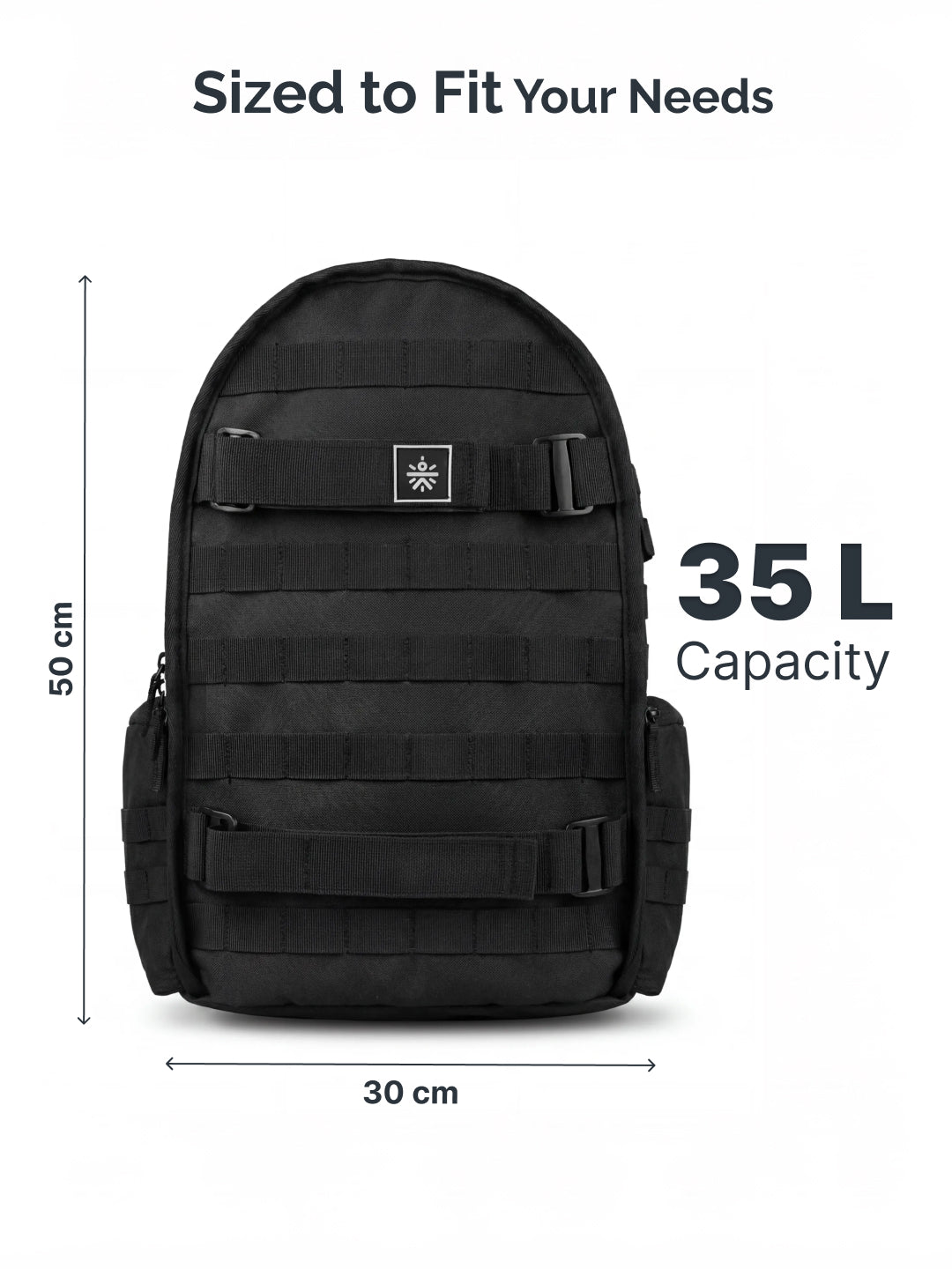 Cult 35L Multi-Compartment Backpack  Gym, Travel and Laptop Backpack with Yoga Mat Holder