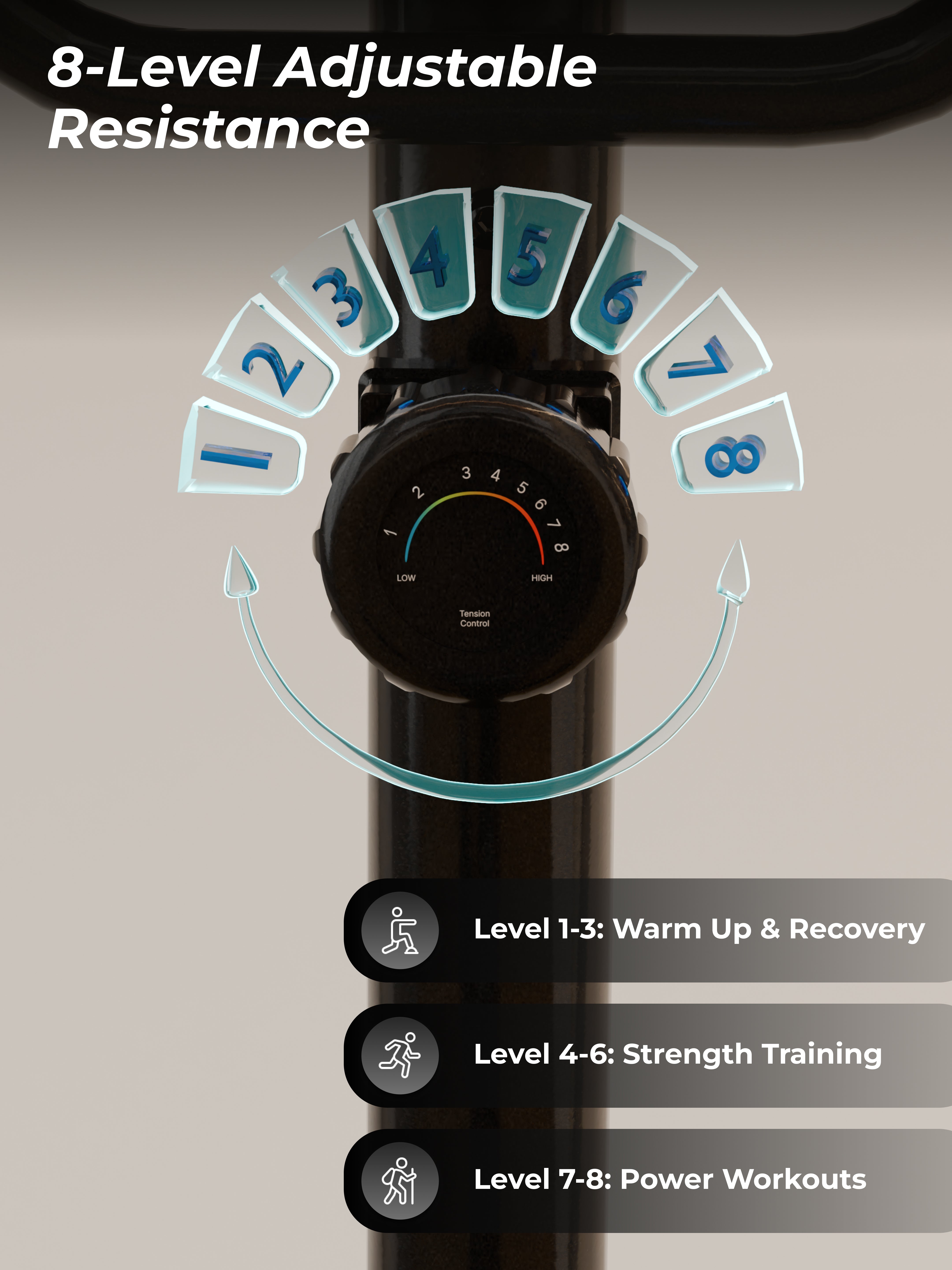 Cult SmartCrossPrime Magnetic Elliptical Trainer | 6Kg Flywheel | Max Weight: 140Kg | Home Use Cross Trainer - Black